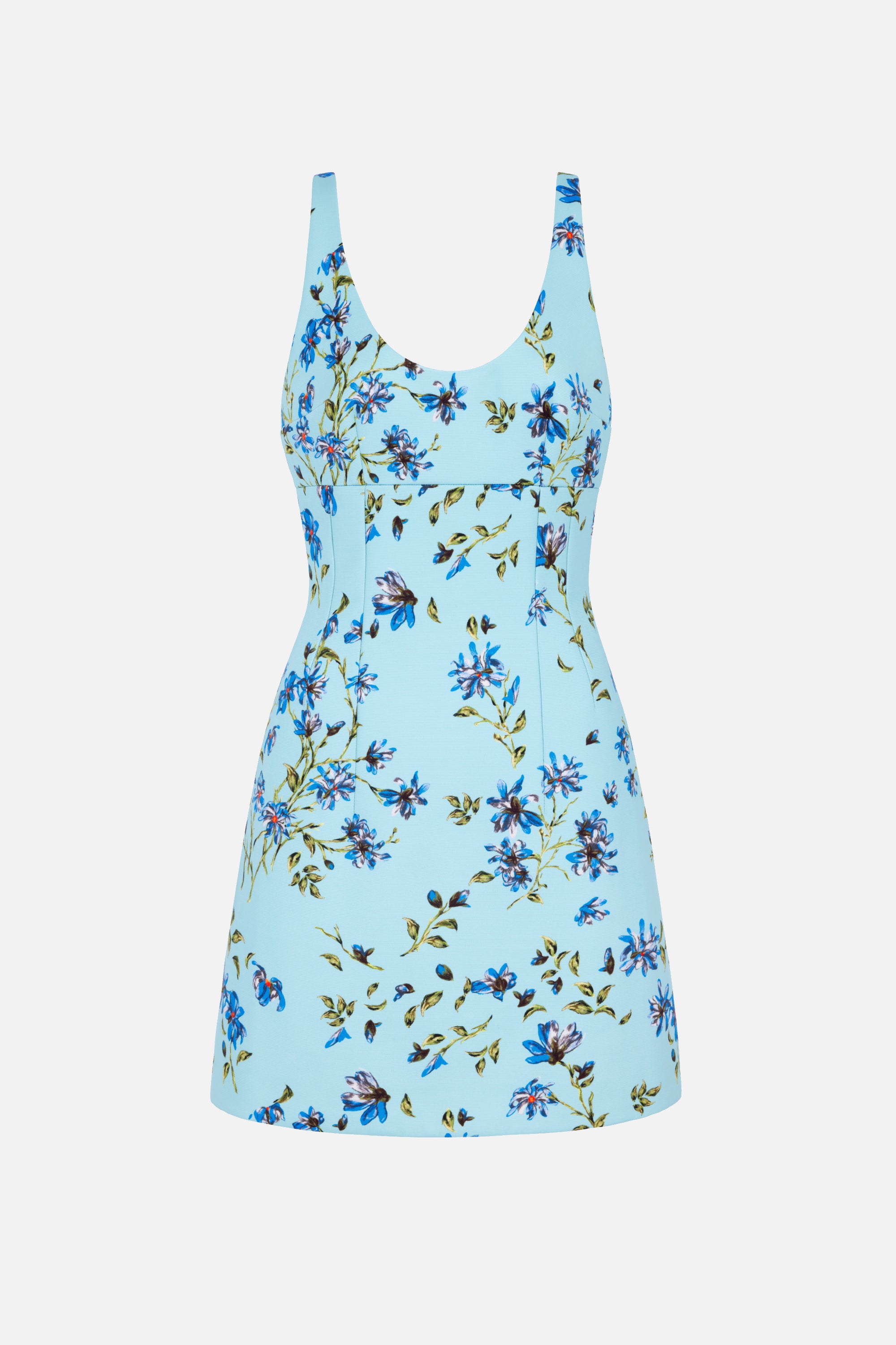 blue magnolia dress Einna Dress in Blue Magnolia Taffeta Faille