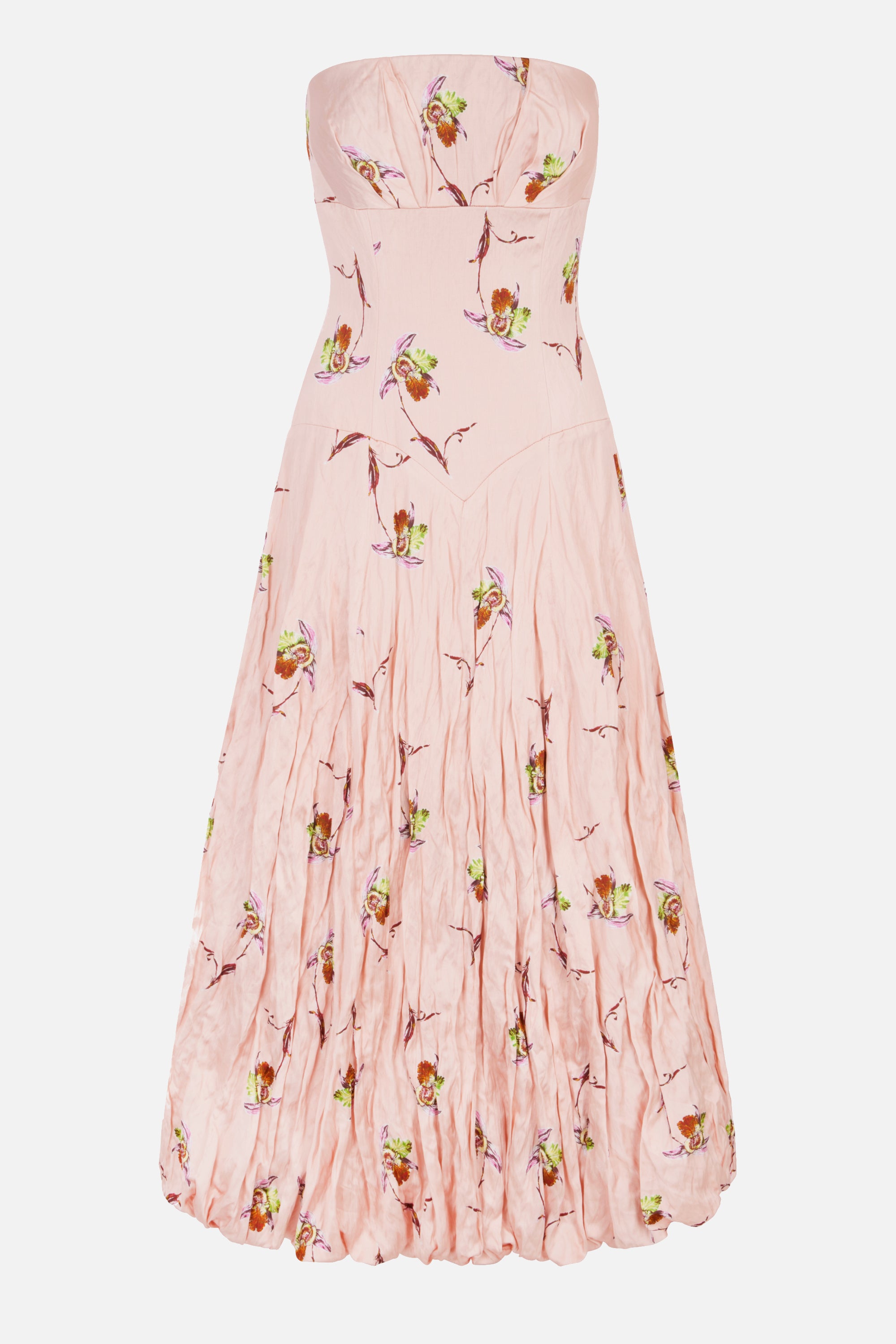Emilia Wickstead - Kaia Dress In Pink Satin