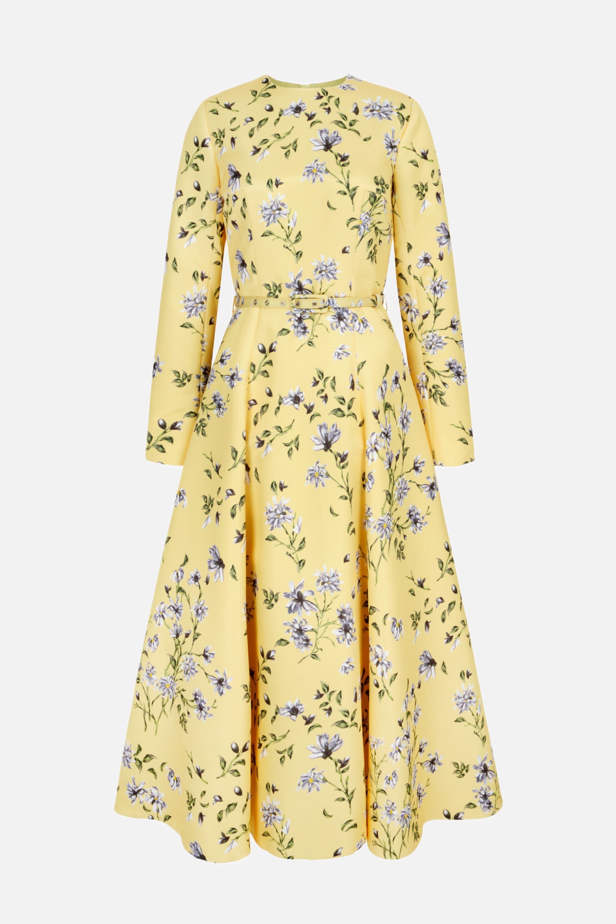 long sleeve butter yellow dress Tala Long Sleeve Asymmetrical Drape Maxi Dress in Butter Yellow 3XL