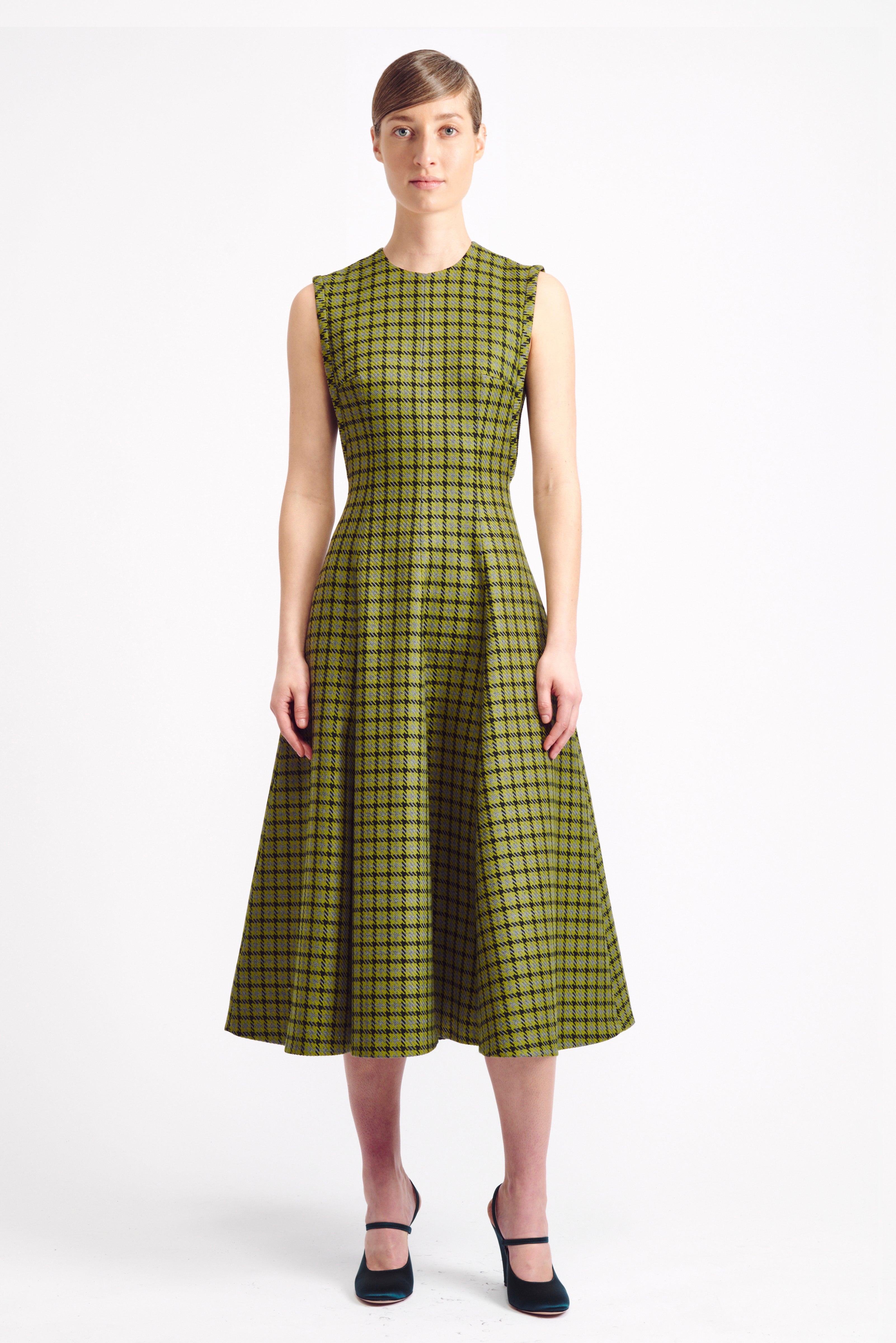 Anastasia Green Shetland Houndstooth Dress Anastasia Green Shetland Houndstooth Dress