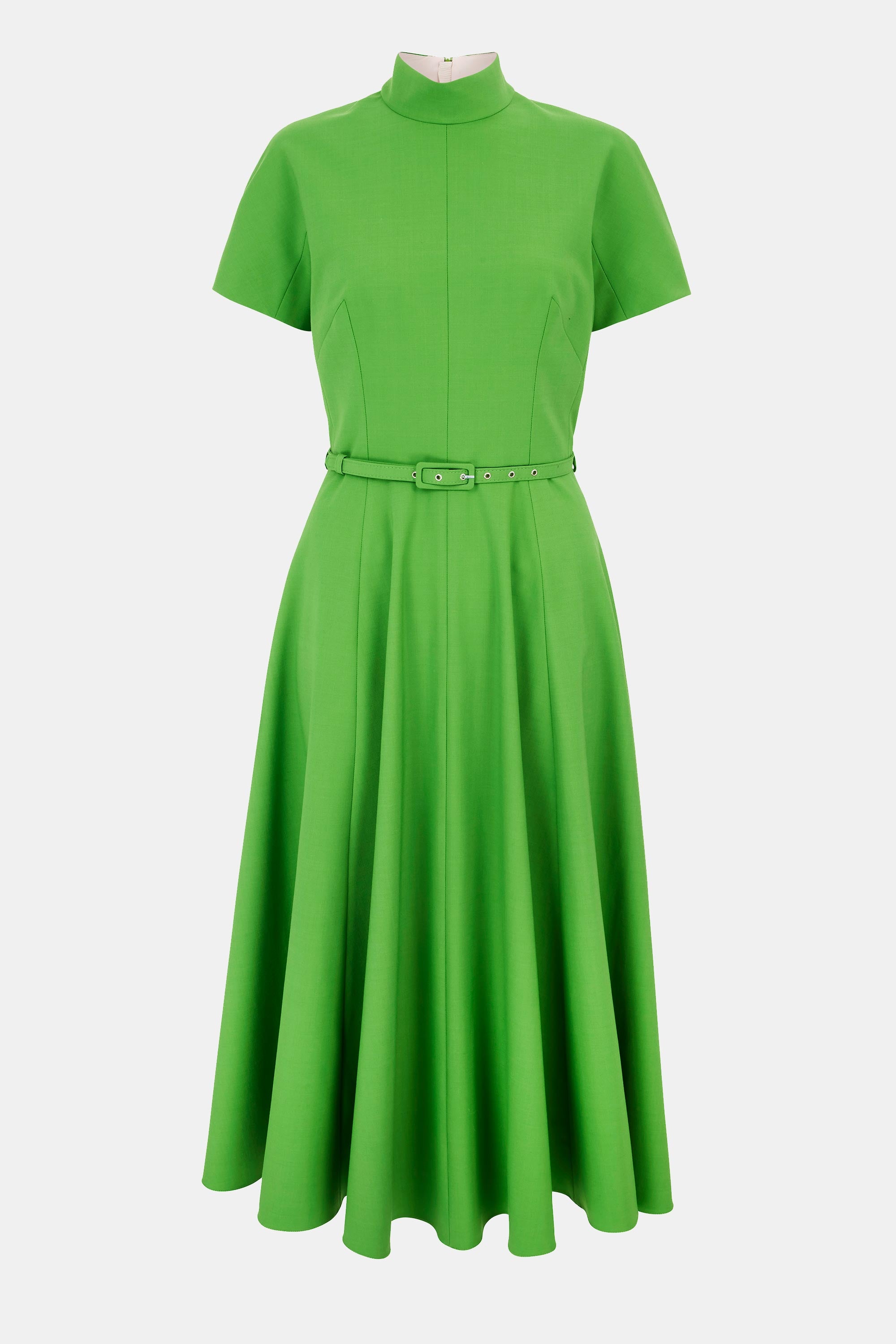 Camilla Dress In Summer Wool Green