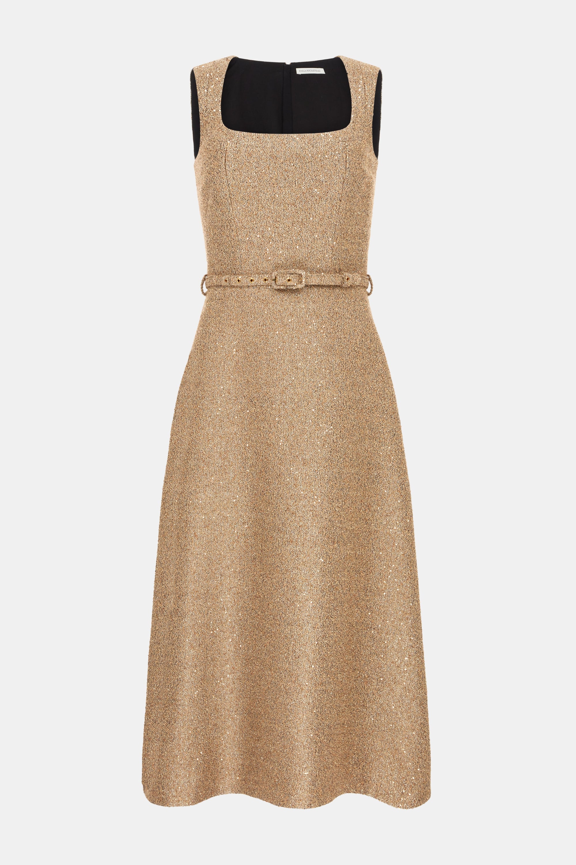 emilia wickstead gold dress Black and Gold Chenille Overskirt – French Meadows