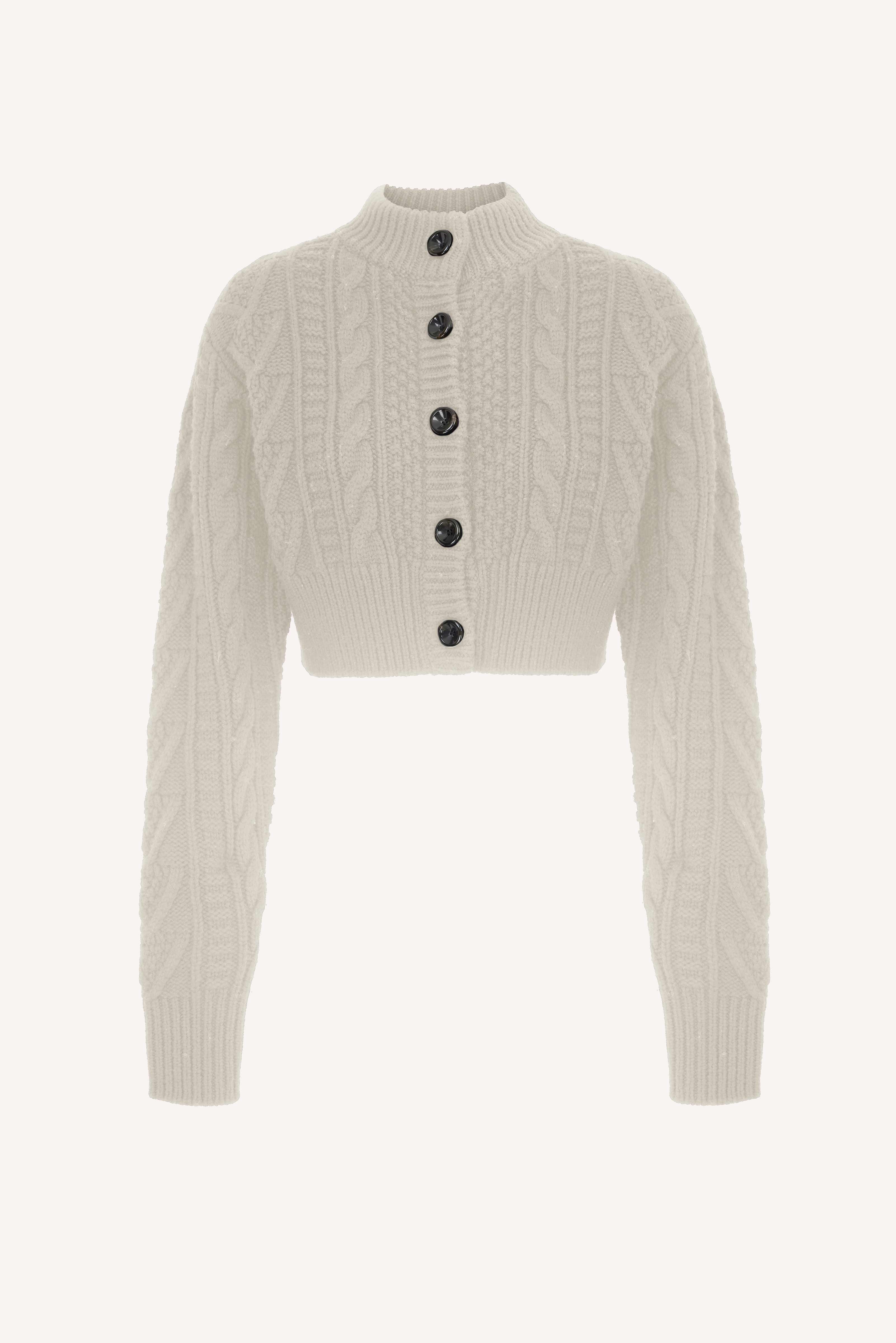 Ivory cable knit on sale cardigan