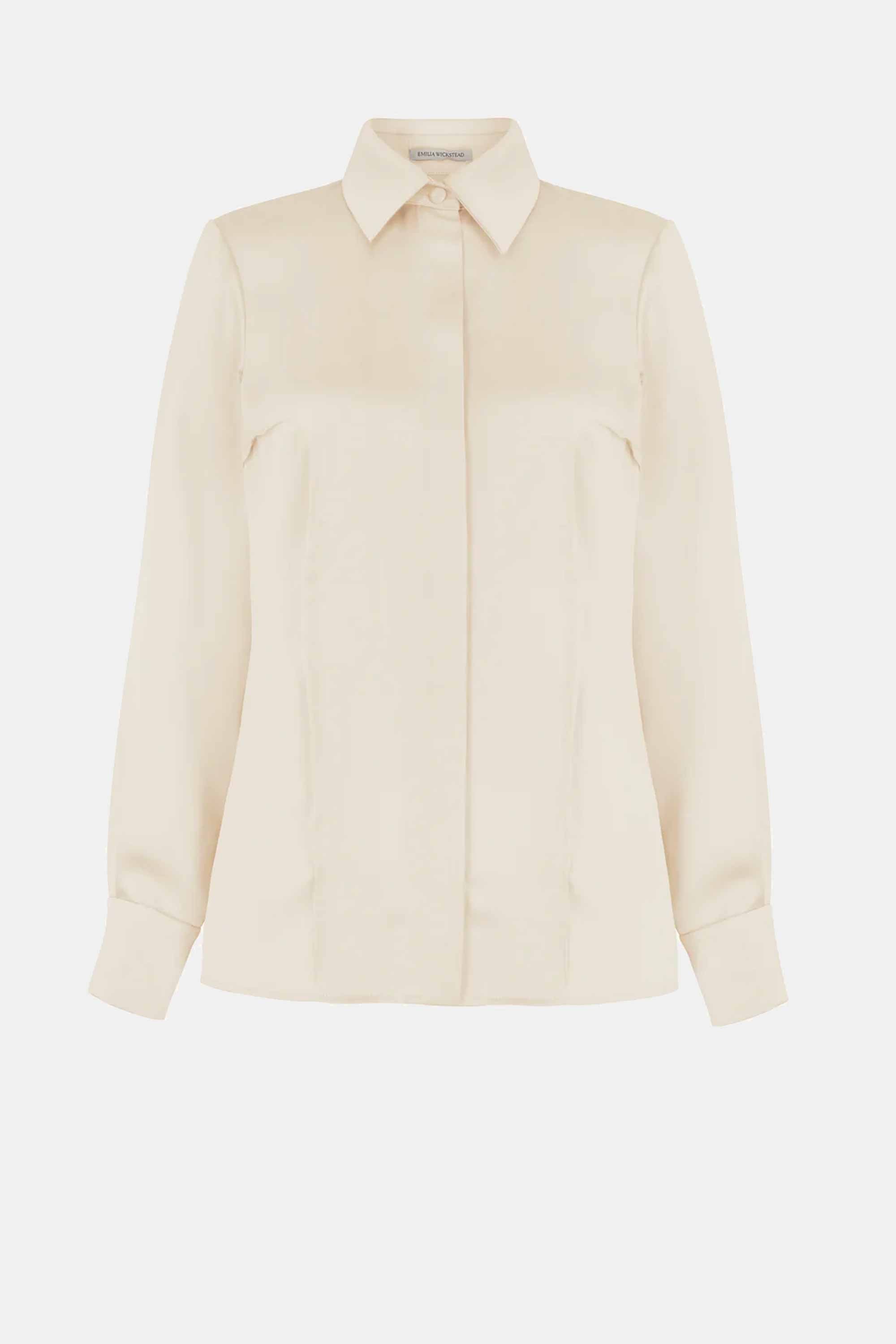 Emilia Wickstead Ravanne Shiny Satin Shirt