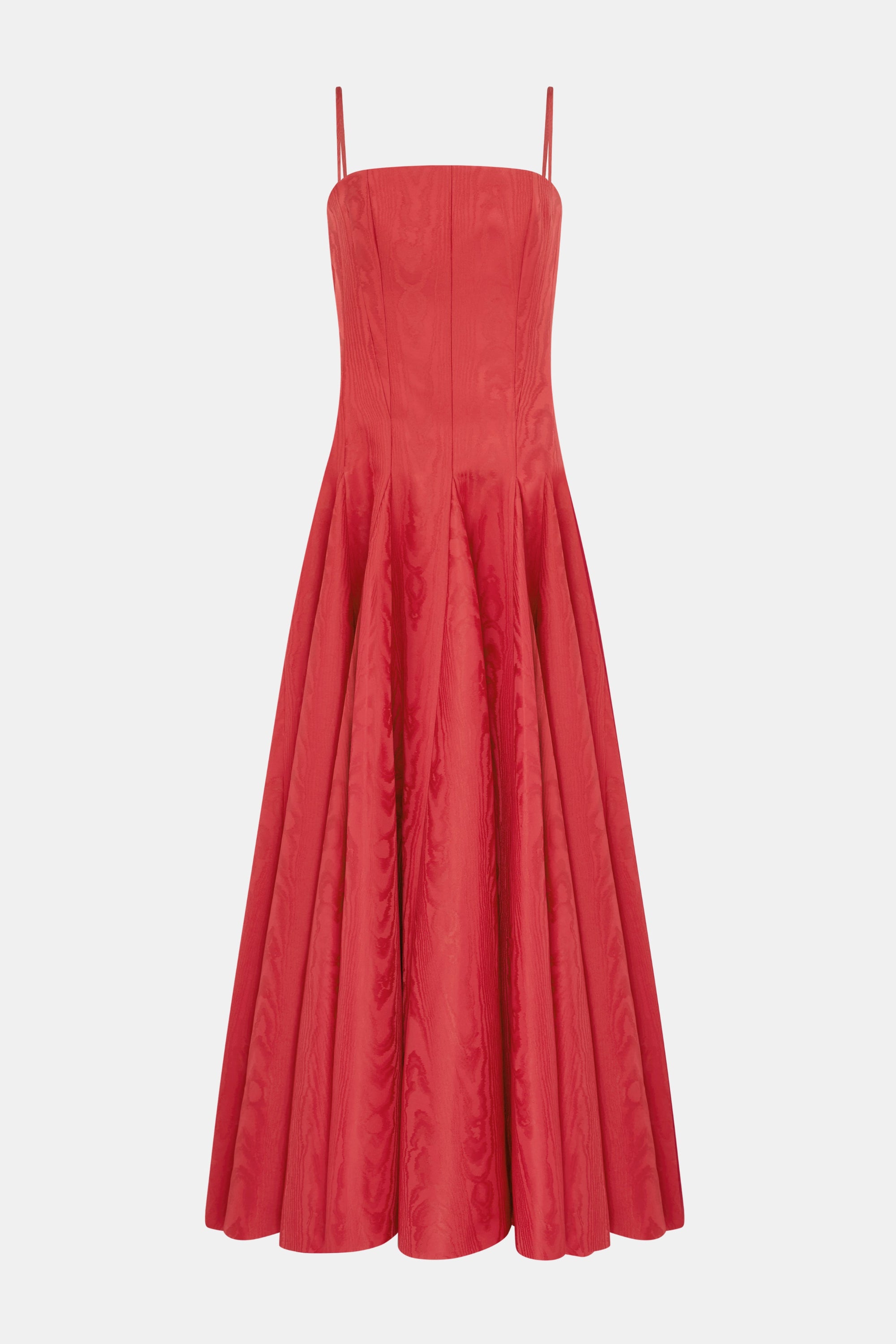 Emilia Wickstead - Gracia Dress In Red Moire Mikado Emilia Wickstead - Gracia Dress In Red Moire Mikado