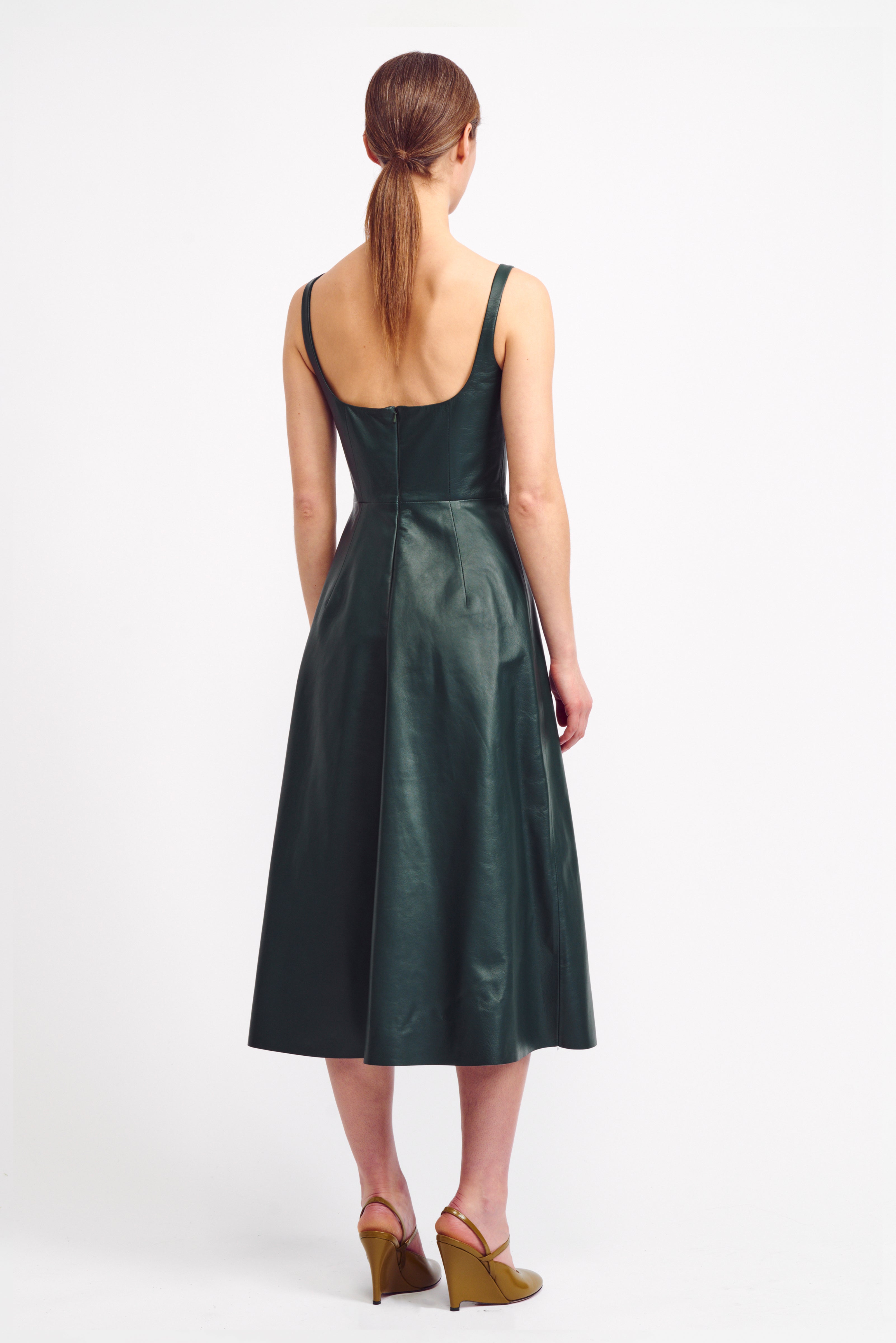 Garland Lindsay Dress in Green Buffalo Check
