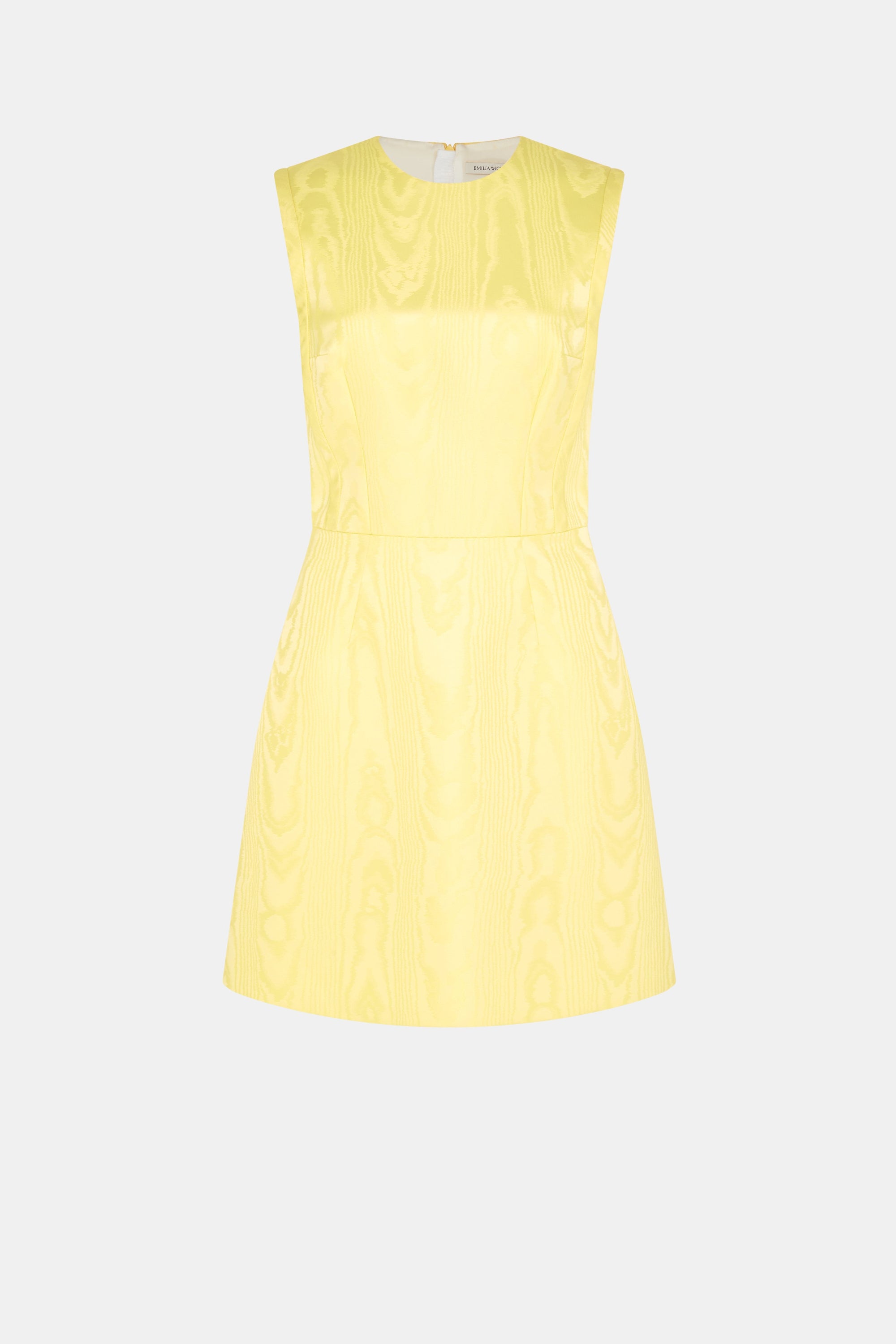 Emilia Wickstead - Neelam Dress In Lemon Moire Mikado Emilia Wickstead - Neelam Dress In Lemon Moire Mikado