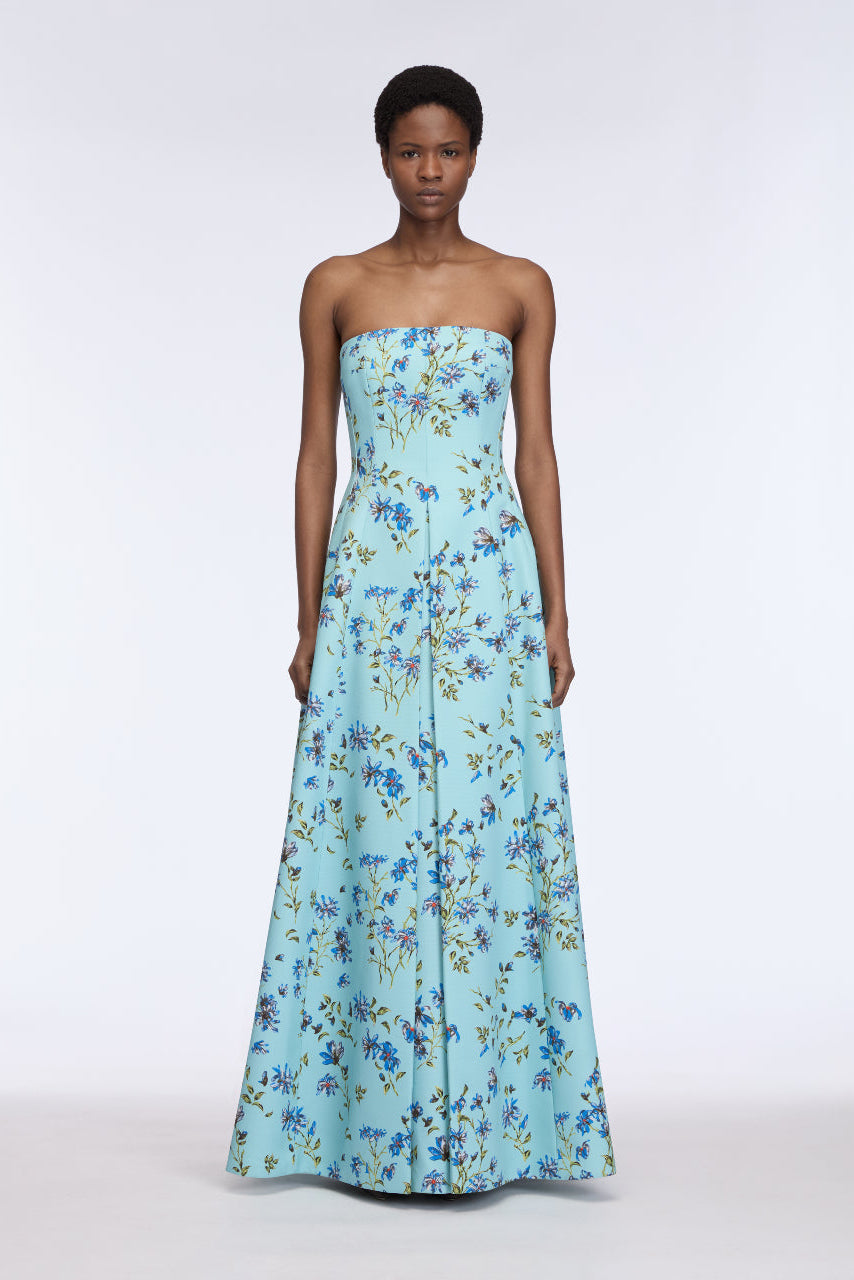 blue magnolia dress Ragna in Taffeta Faille UK 12 Care Instructions Dry Men's Size:15 US Mini Slip Dresses Beauty . . .