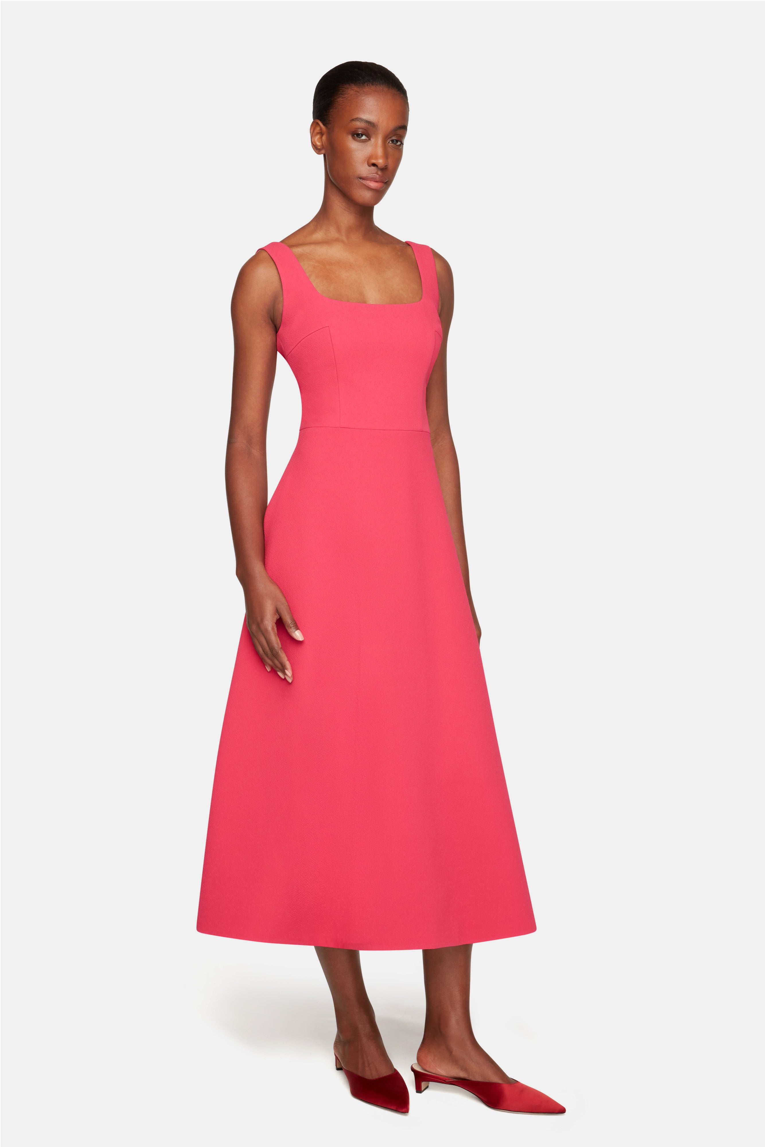 watermelon bridesmaid dresses Bridesmaid Dress Watermelon A-Line V-Neck Spaghetti Straps Ruched Chiffon Bridesmaid Dresses With Slit