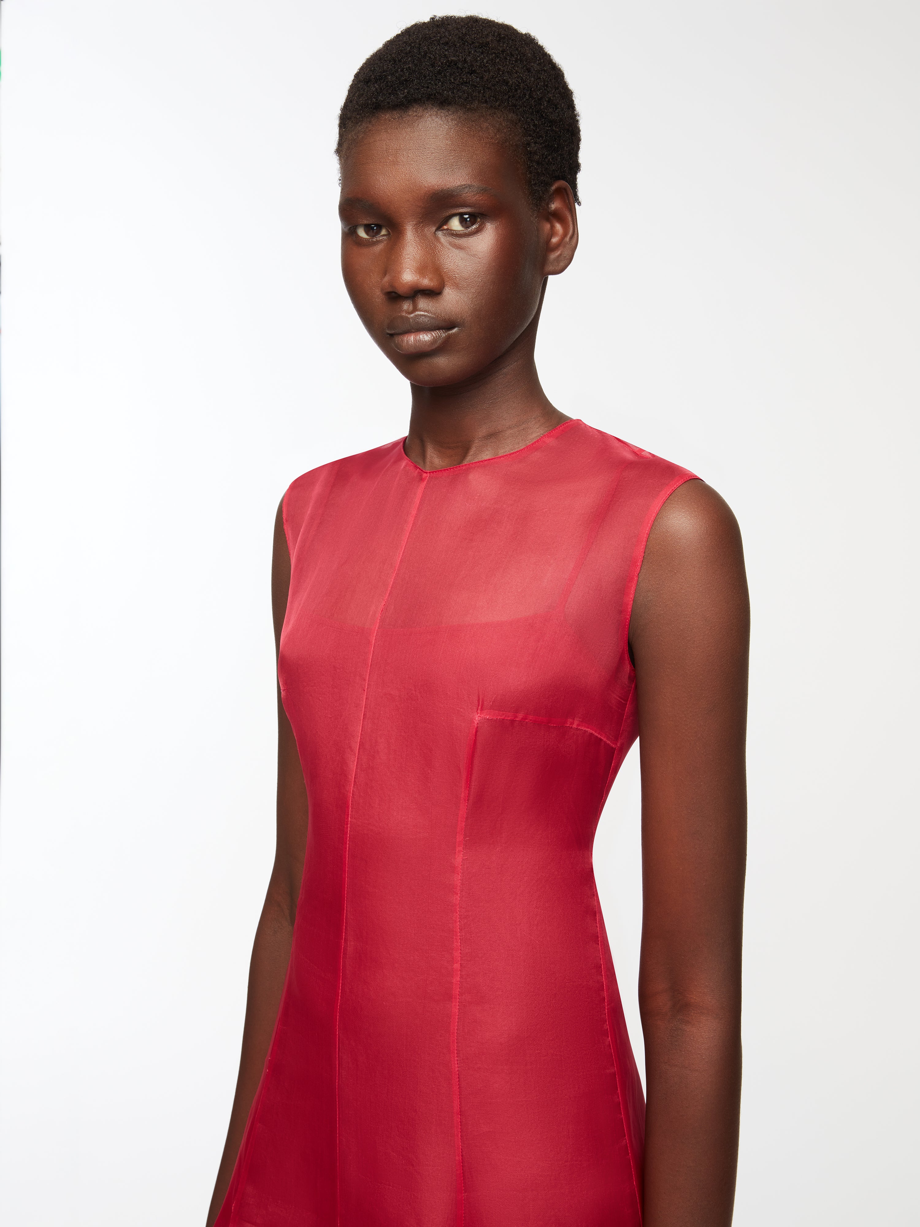 Ka　bibiy. willow dress 新品未使用タグ付き Cassiopeia Dress In Red Silk Organza | Emilia Wickstead