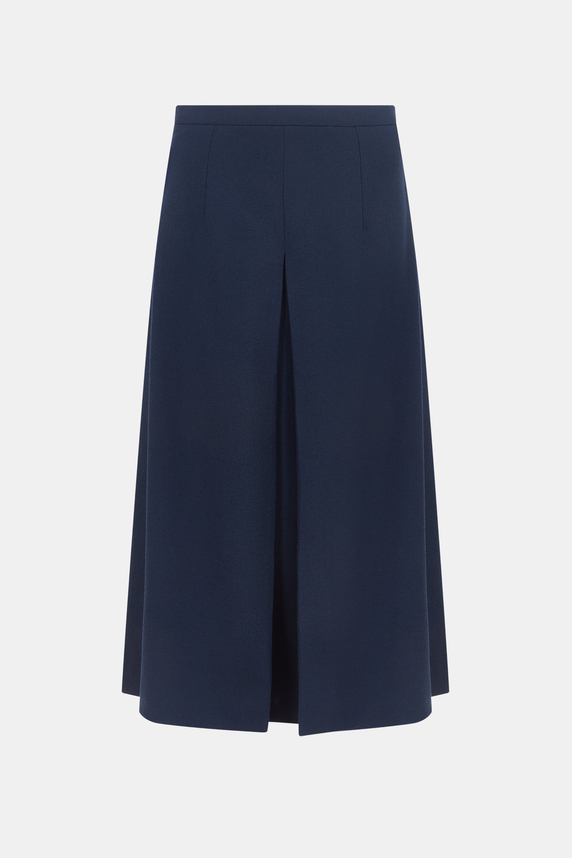 Sato Skirt in Navy Single Wool Crepe– Emilia Wickstead