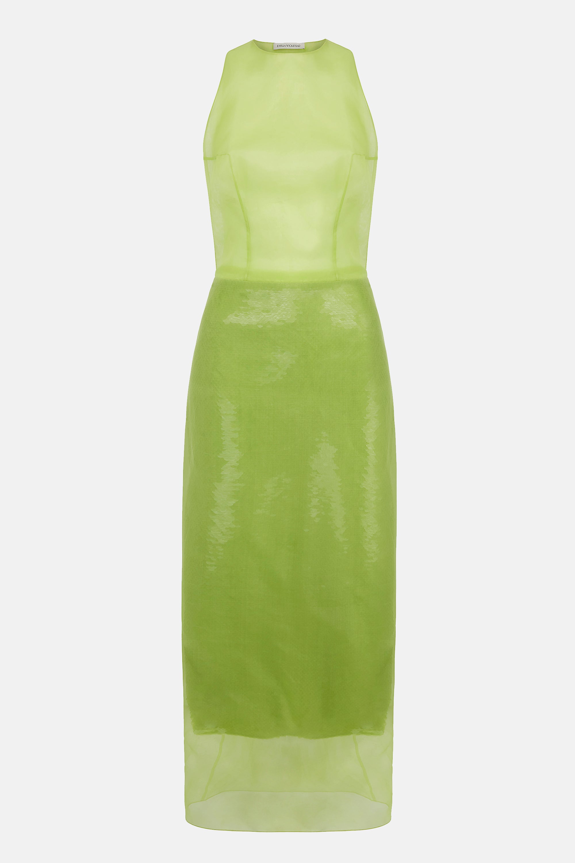 Winslet Dress in Green Jelly Sequins | Emilia Wickstead Winslet Dress in Green Jelly Sequins | Emilia Wickstead