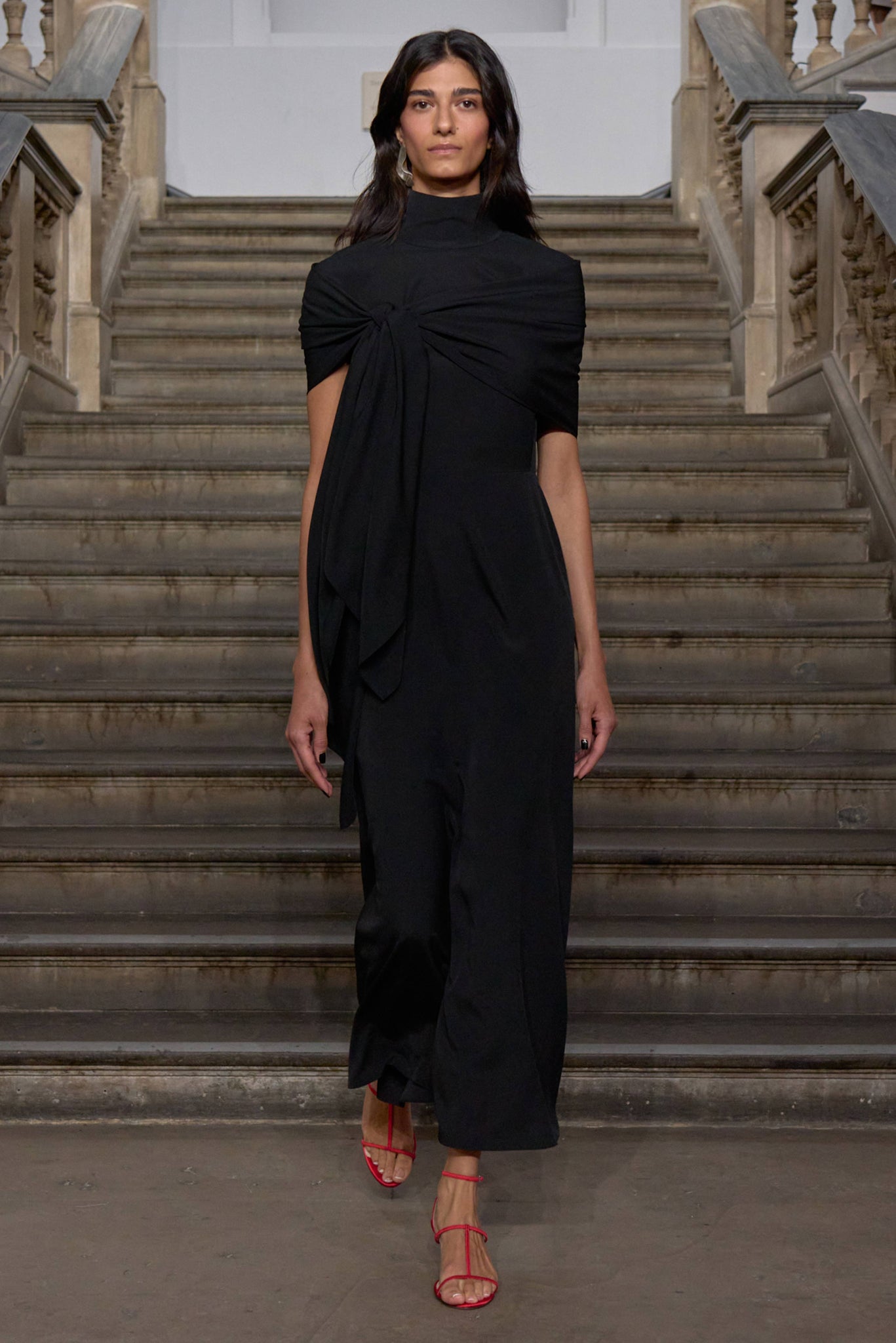 Angelique Dress in Black Crepe De Chine | Emilia Wickstead