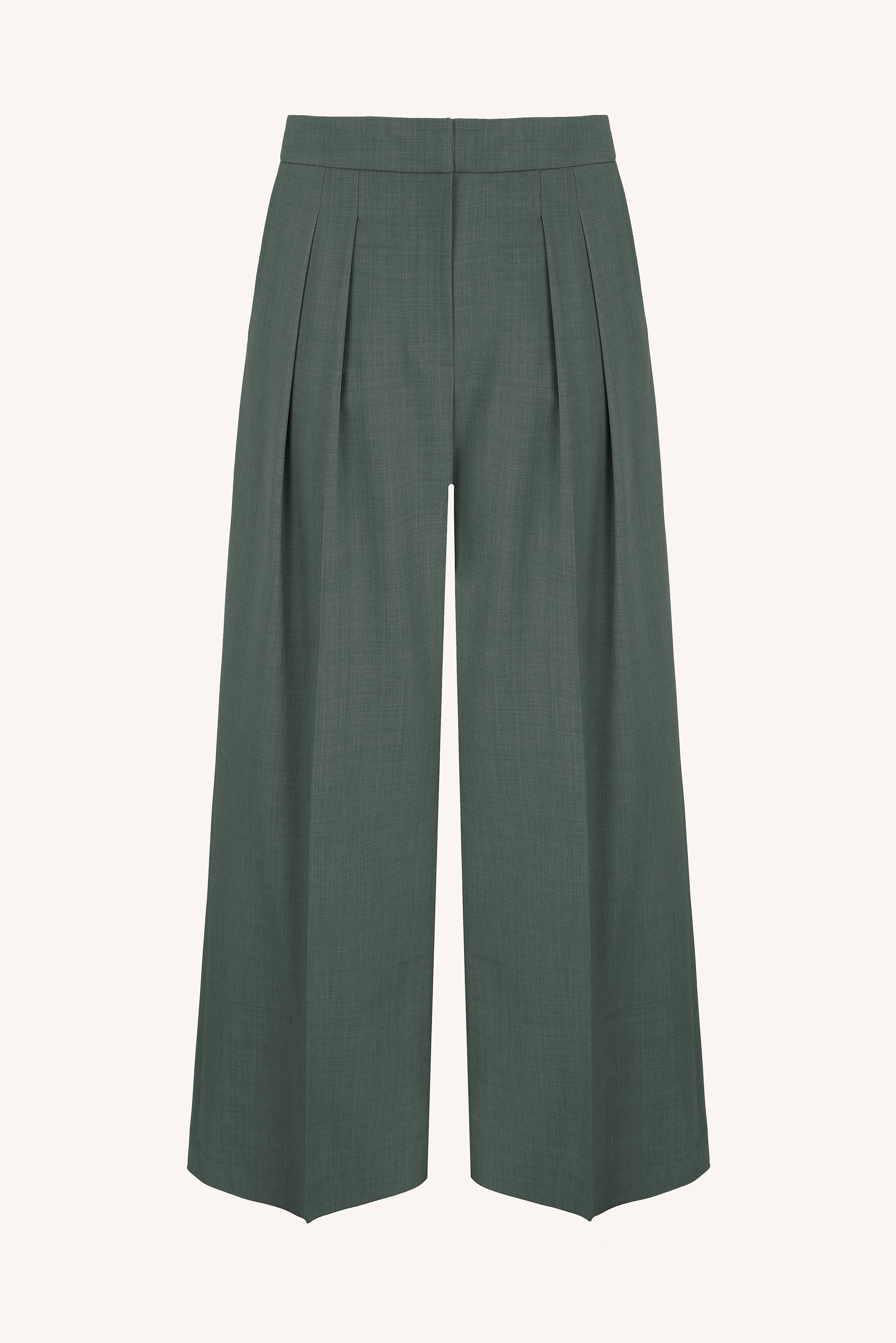Connie Trousers in Khaki Summer Wool– Emilia Wickstead Connie Trousers in Khaki Summer Wool– Emilia Wickstead