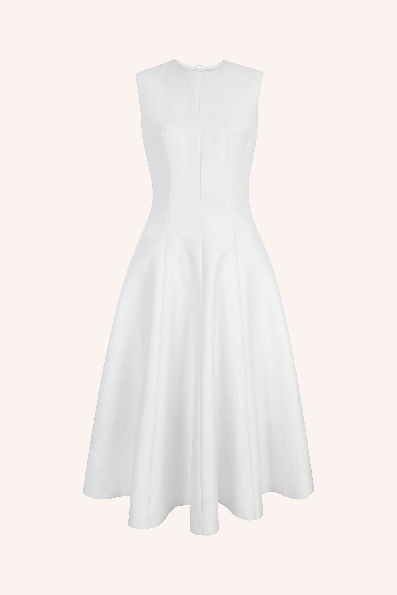 Mara Dress in Optic White Floral Embossed Cloque | Emilia Wickstead