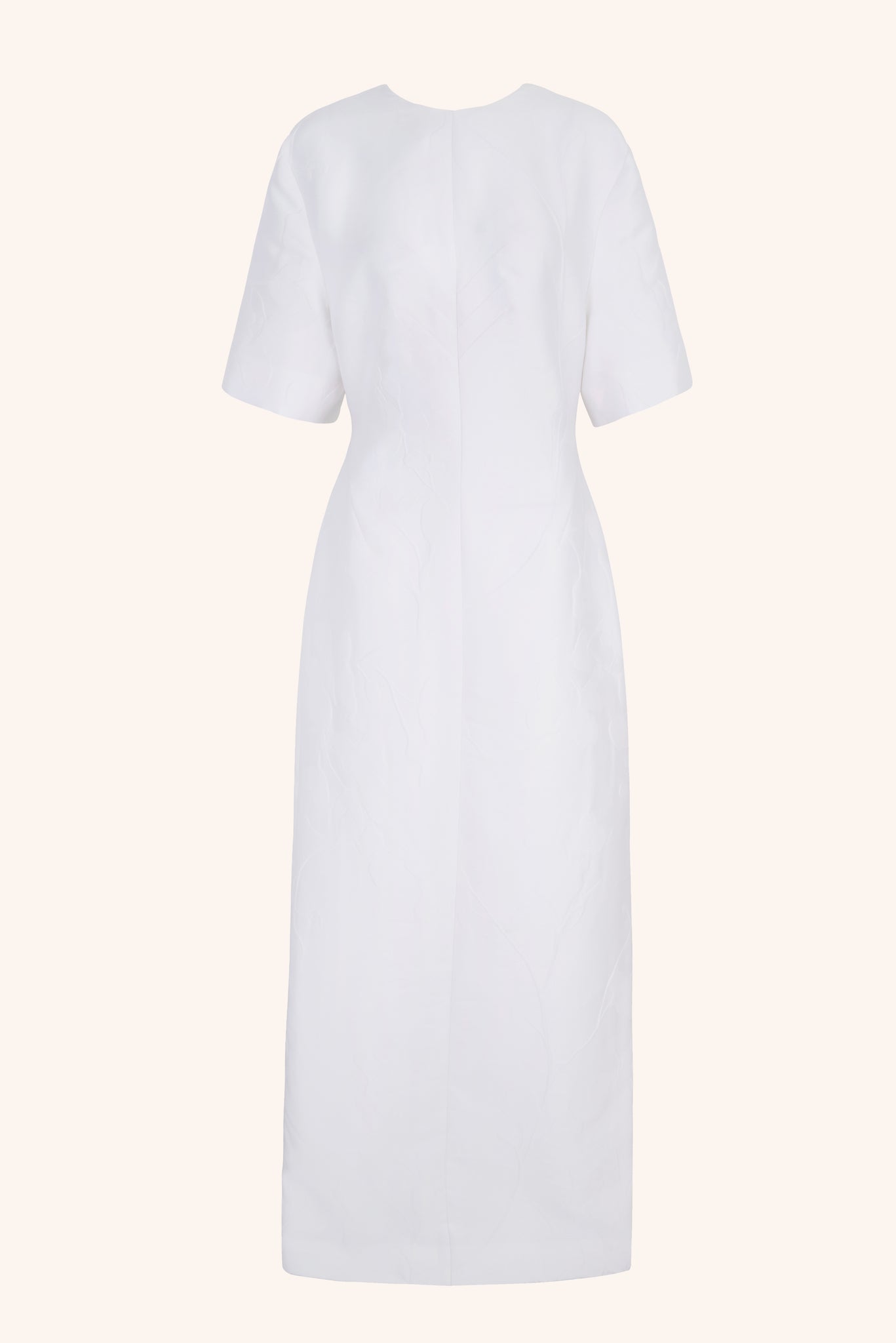 Sidres Dress In Optic White Embossed Cloque | Emilia Wickstead