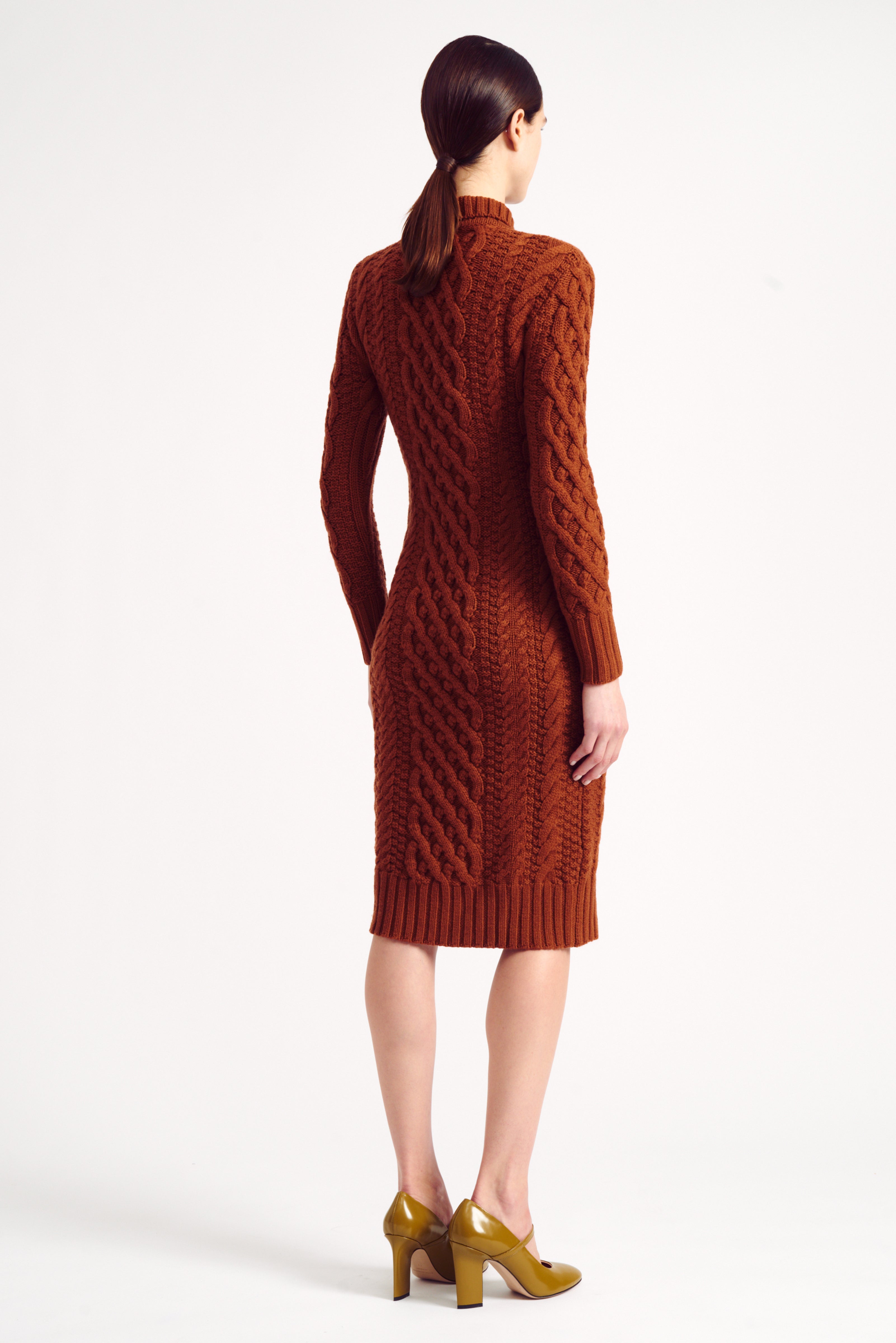 Zinny Amber Cable Knit Dress Emilia Wickstead