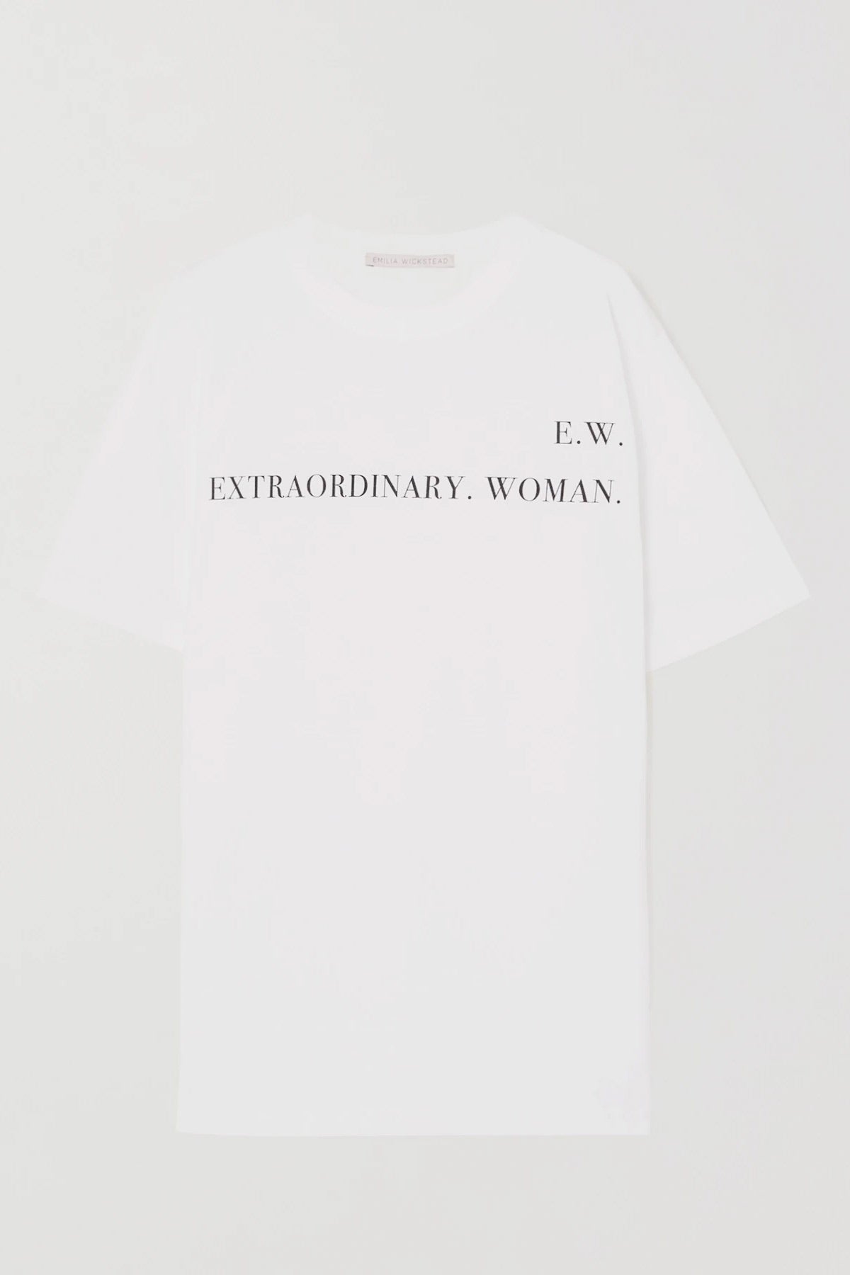 IWD T-Shirt| White Organic Cotton | Emilia Wickstead