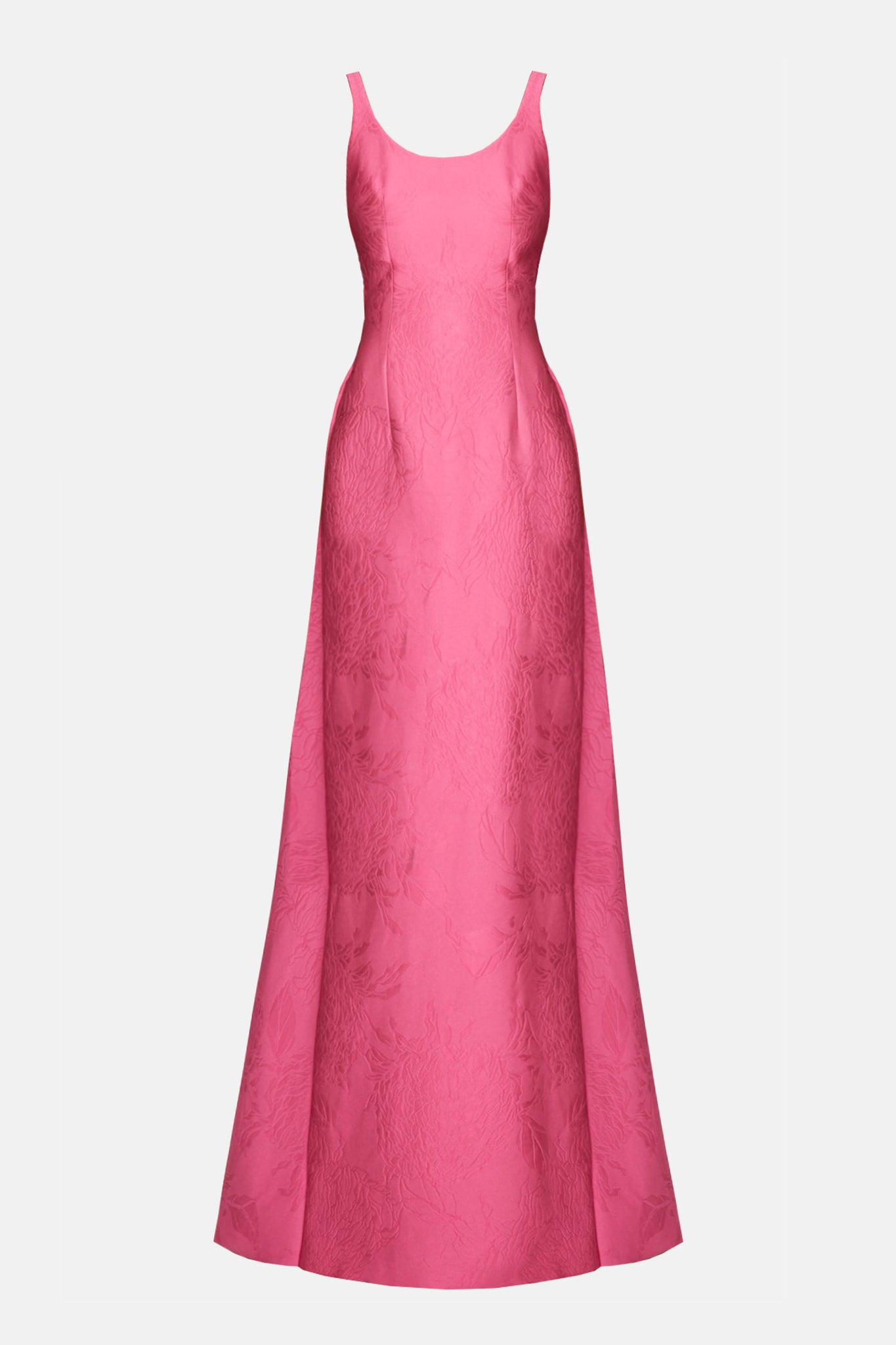 Ninette Dress In Hot Pink Embossed Cloque