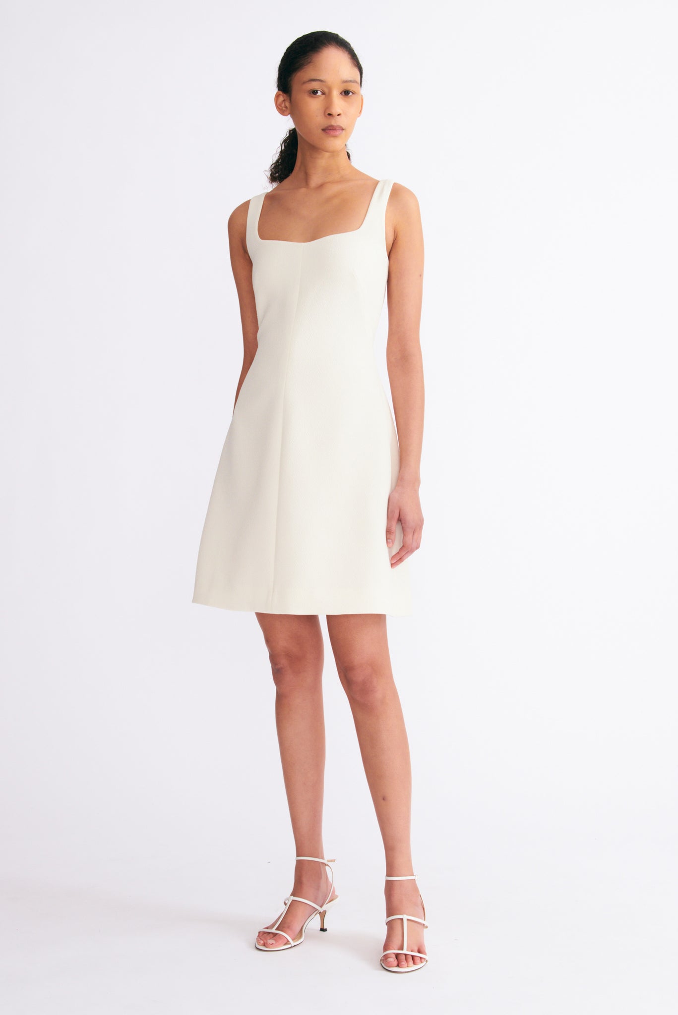 Theoni Dress in Ivory Double Crepe | Emilia Wickstead