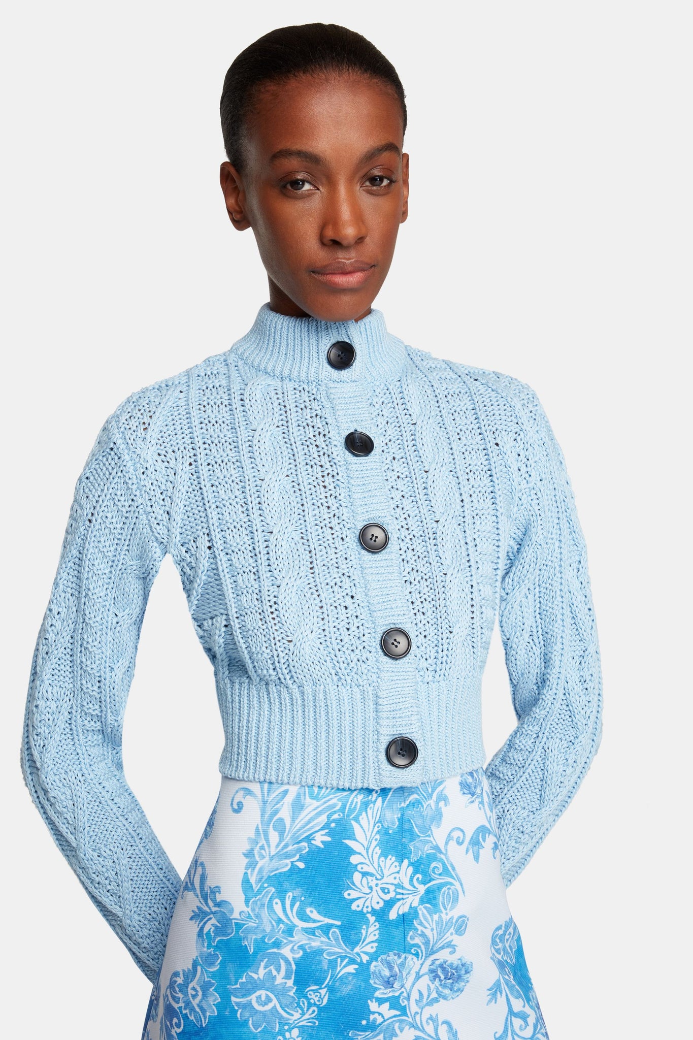 Aleph Knit In Baby Blue Pima Cotton