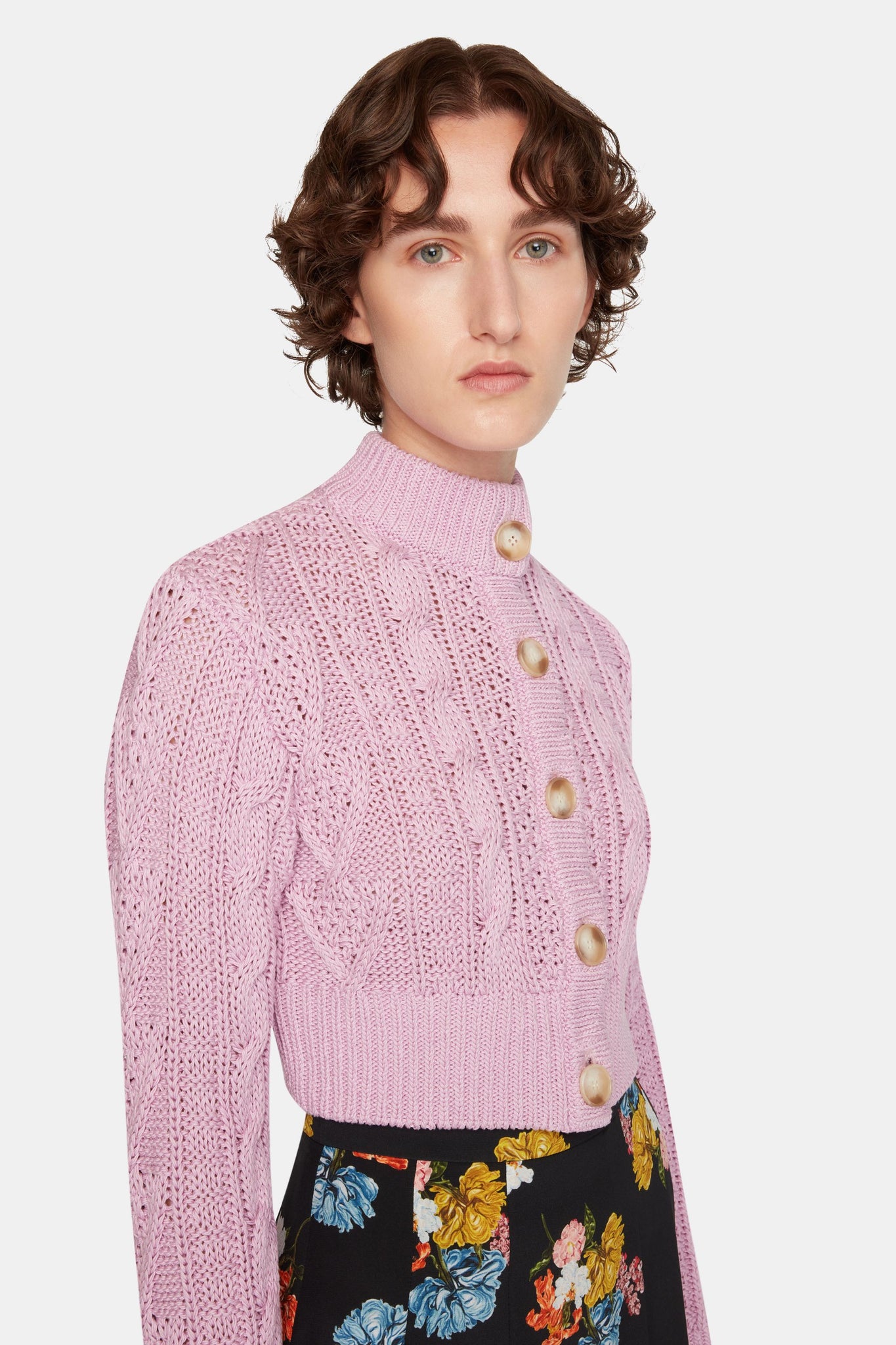 Aleph Knit In Orchid Pima Cotton