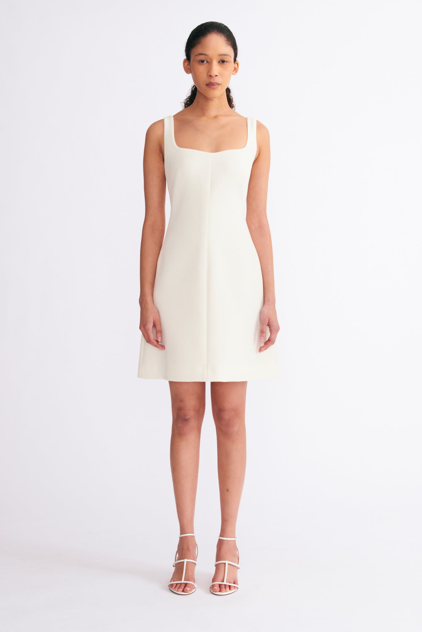 Theoni Dress in Ivory Double Crepe | Emilia Wickstead