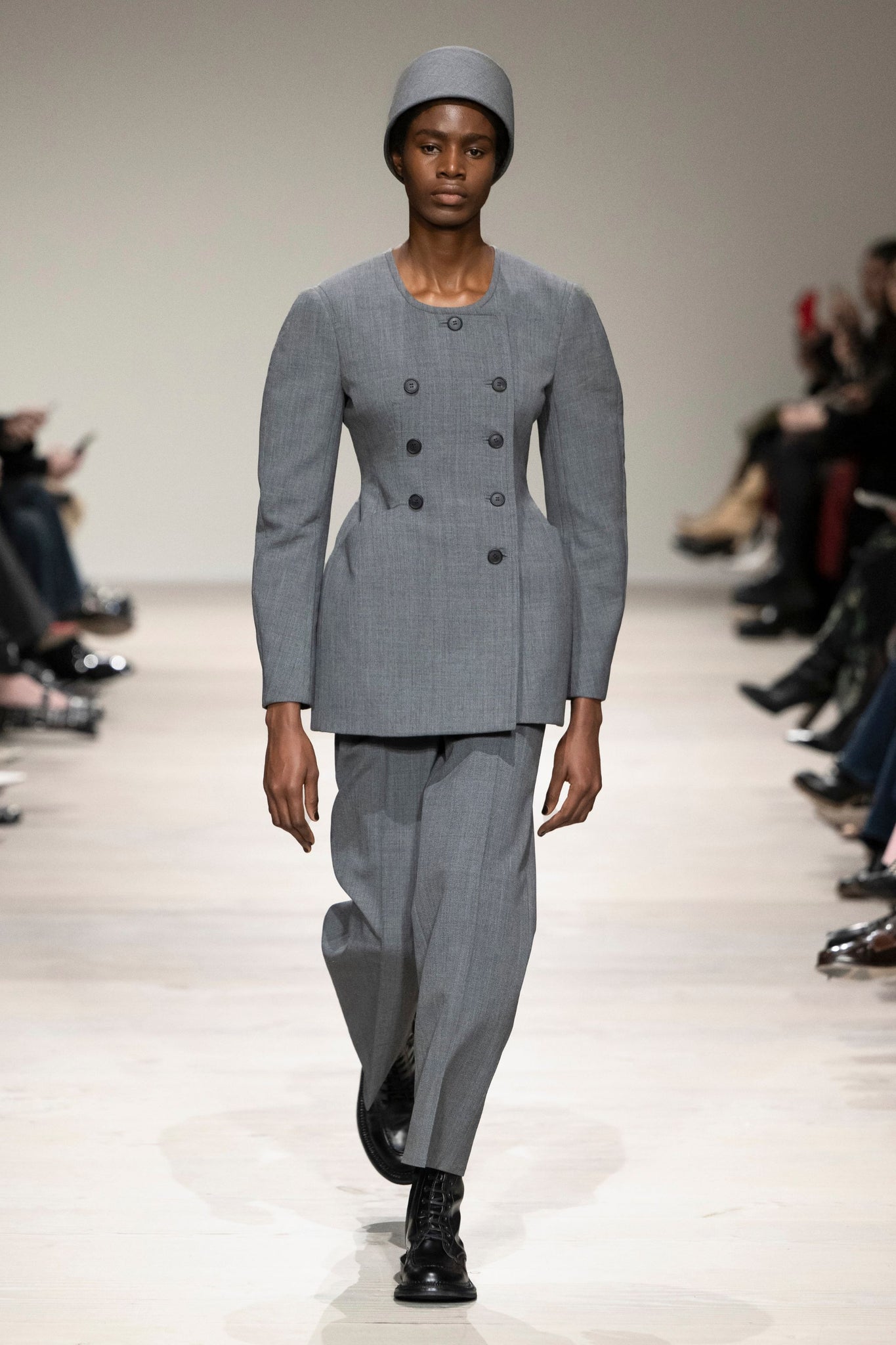 Dalva Jacket In Steel Greey Garden Wool
