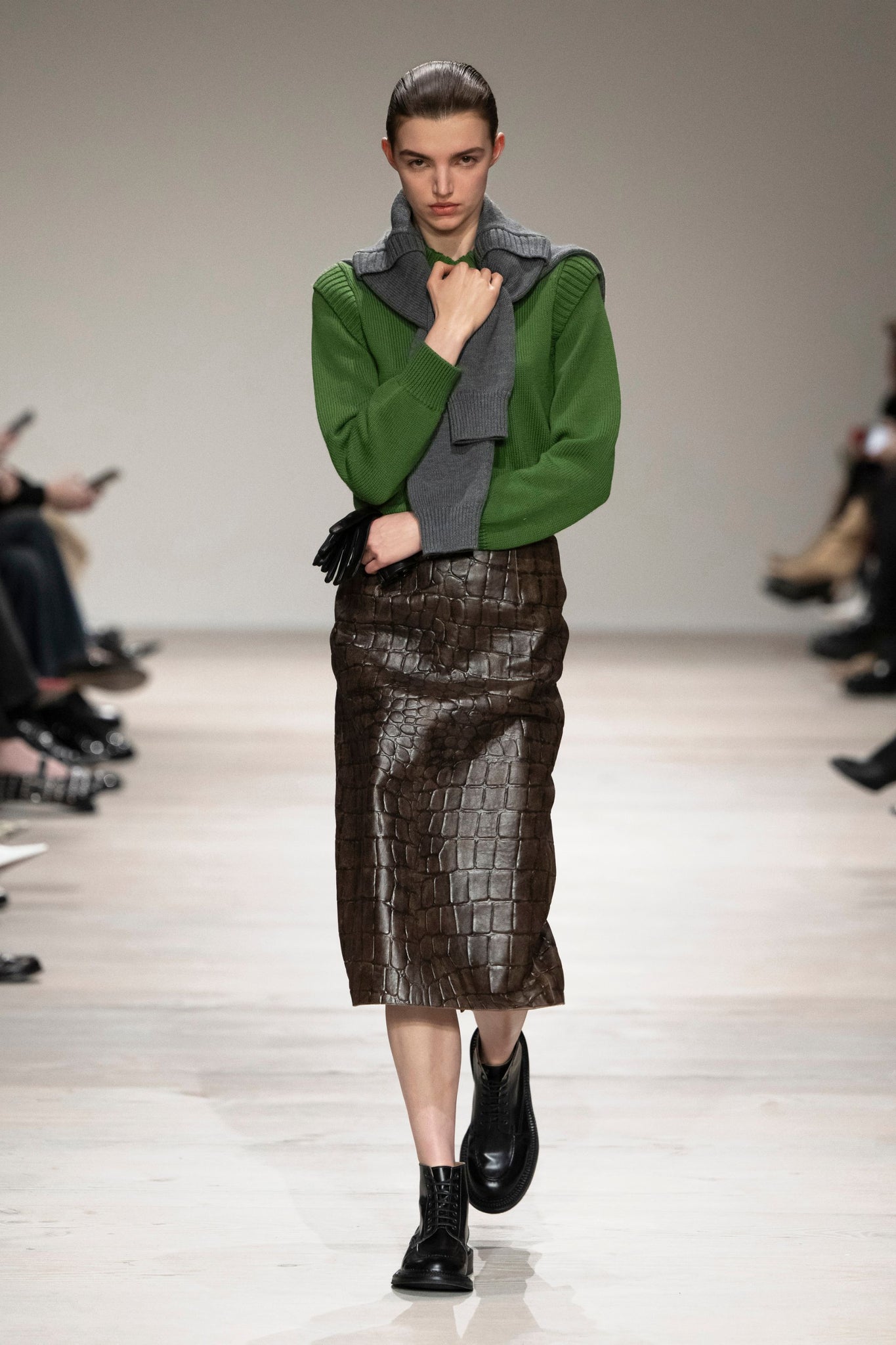 Kit Knit In Forest Green Merino Wool