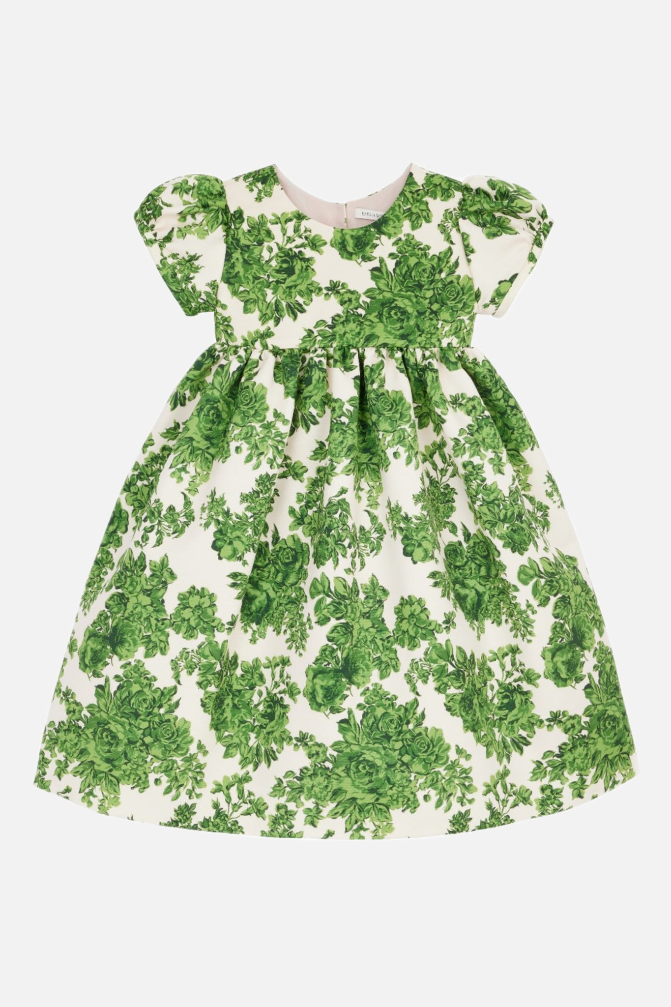 Dorothy Dress In Green Rose Garden Taffeta Faille