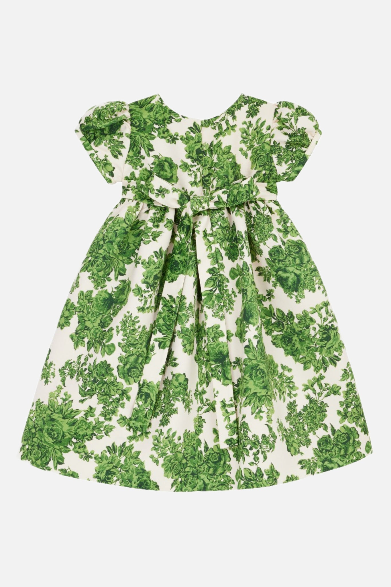 Dorothy Dress In Green Rose Garden Taffeta Faille