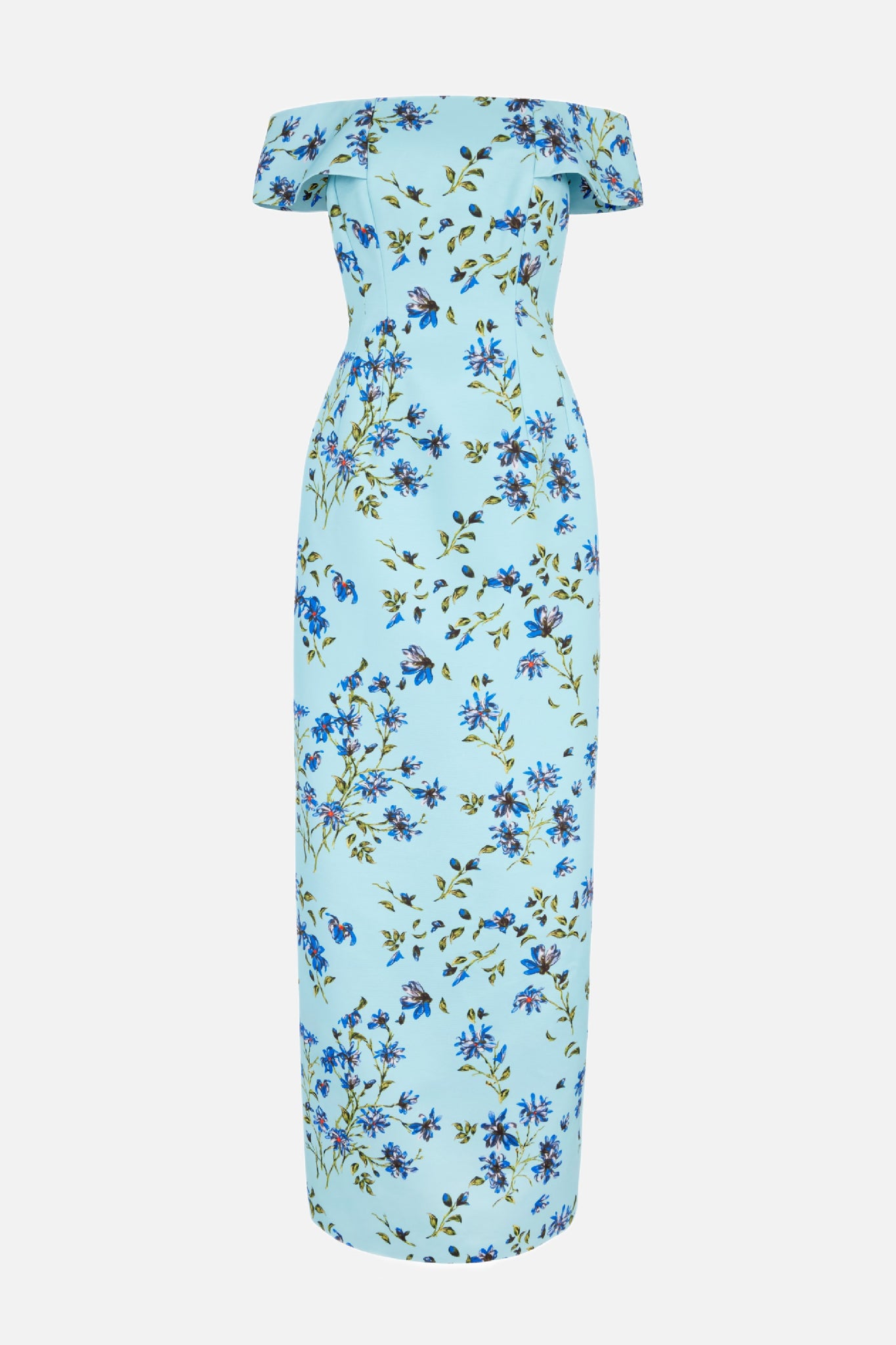 blue magnolia dress Sky Blue Magnolia Floral Good Luck Dress, XXL +3" / Sky Blue Magnolia Floral