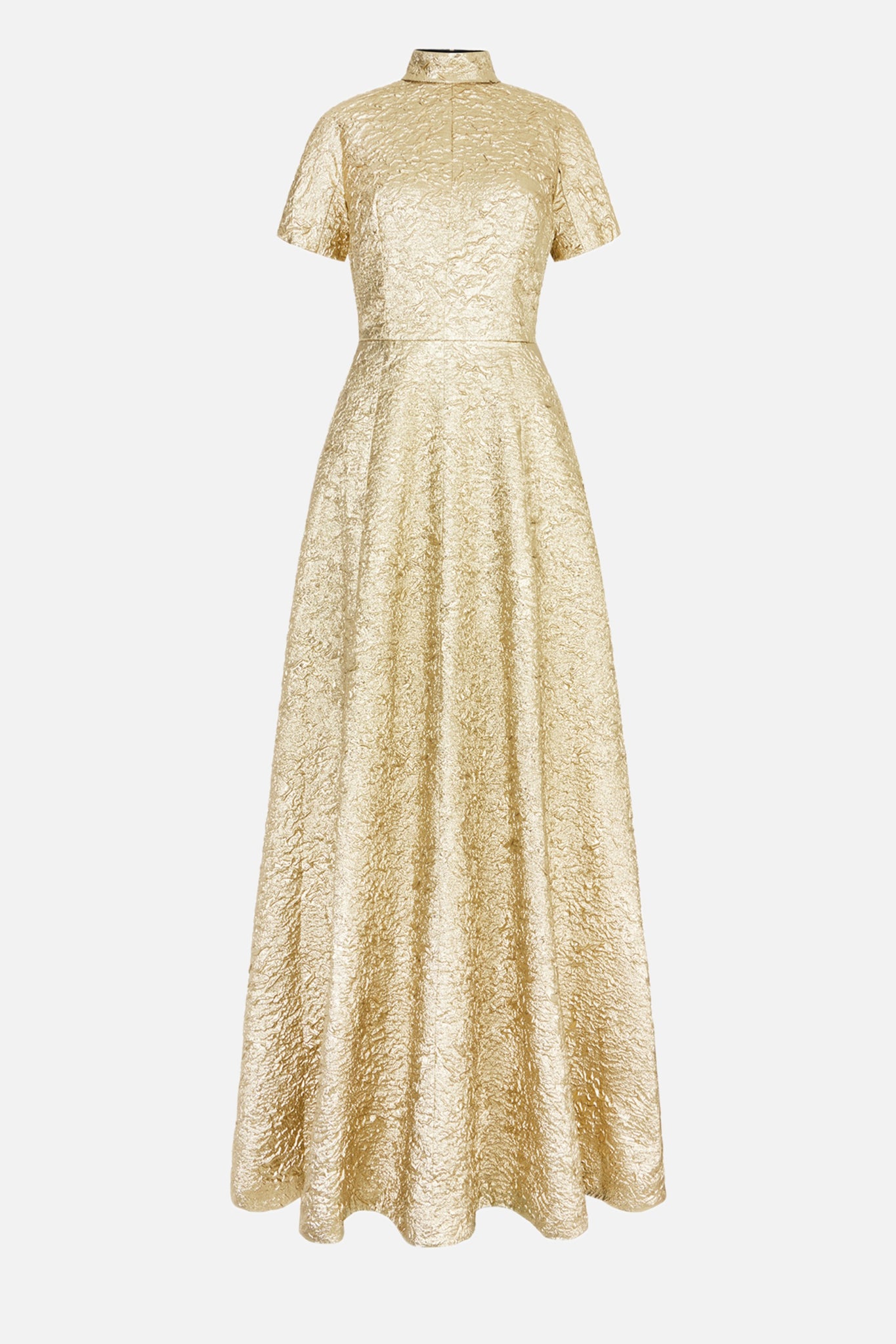 Malinda Dress in Gold Metallic Cloque– Emilia Wickstead