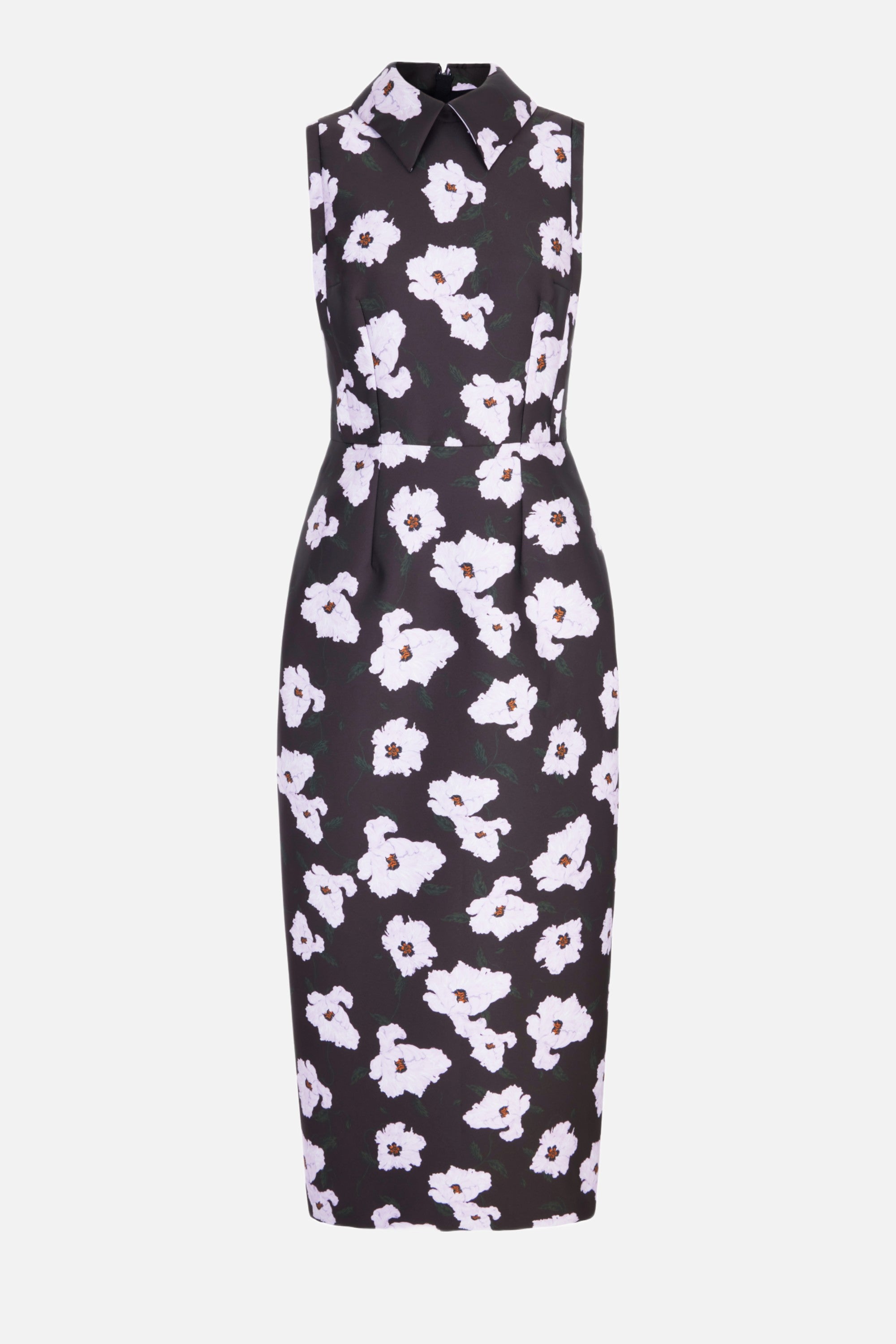 Rain Dress in Chocolate & Lilac Breezy Poppy Mikado