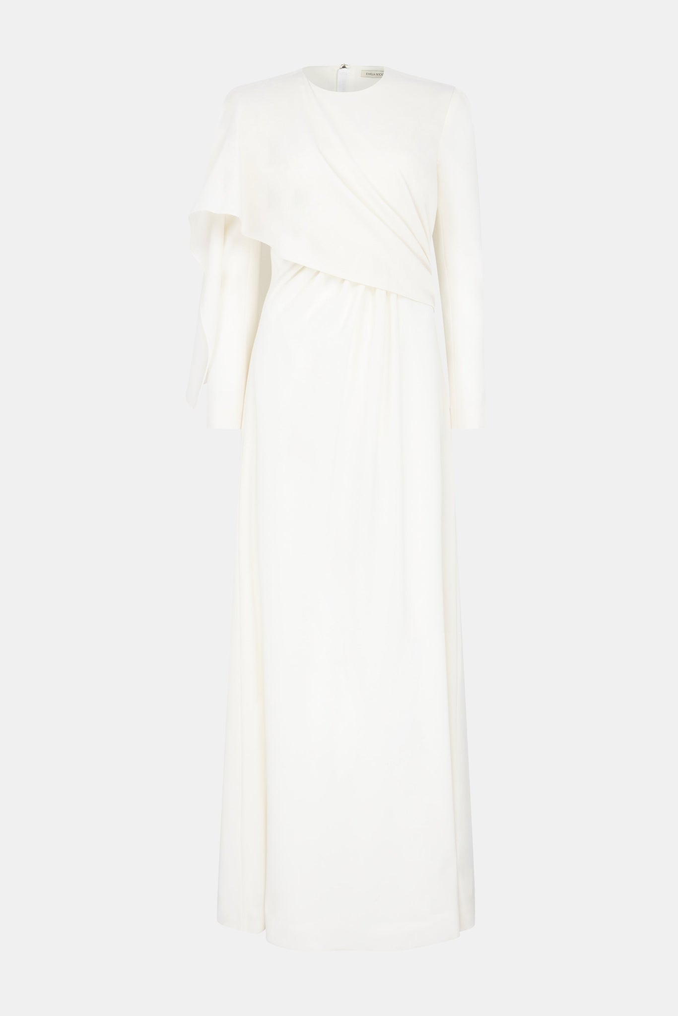 Aleska Dress In Ivory Single Wool Crepe | Emilia Wickstead
