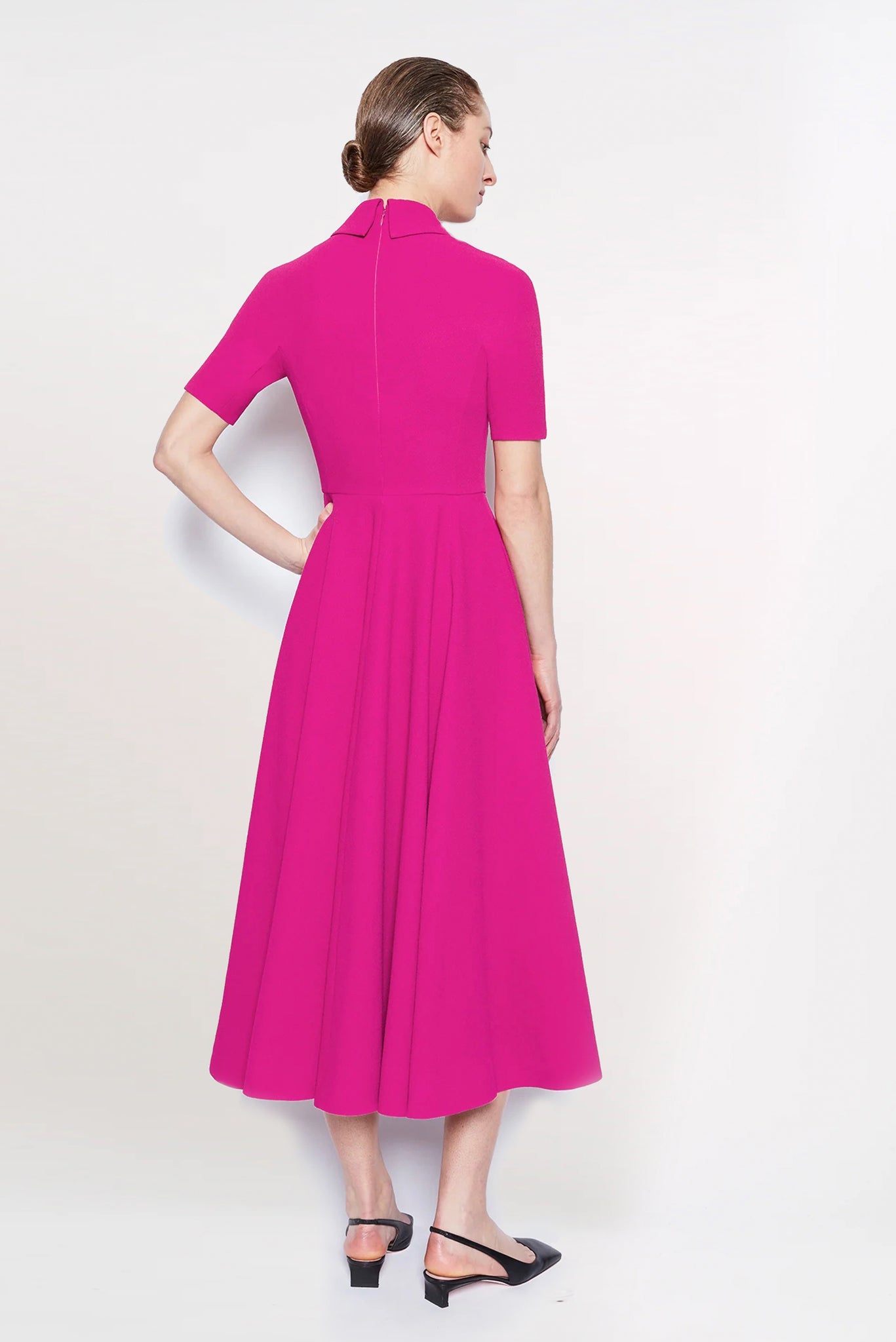 Alice Dress Hot Pink Double Crepe Dress | Emilia Wickstead