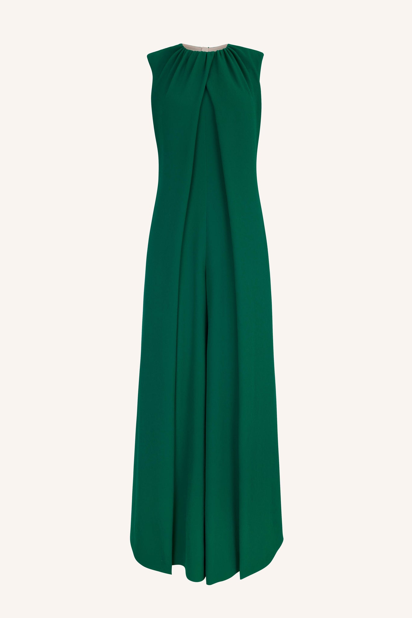 Aliza Jade Green Double Crepe Jumpsuit | Emilia Wickstead