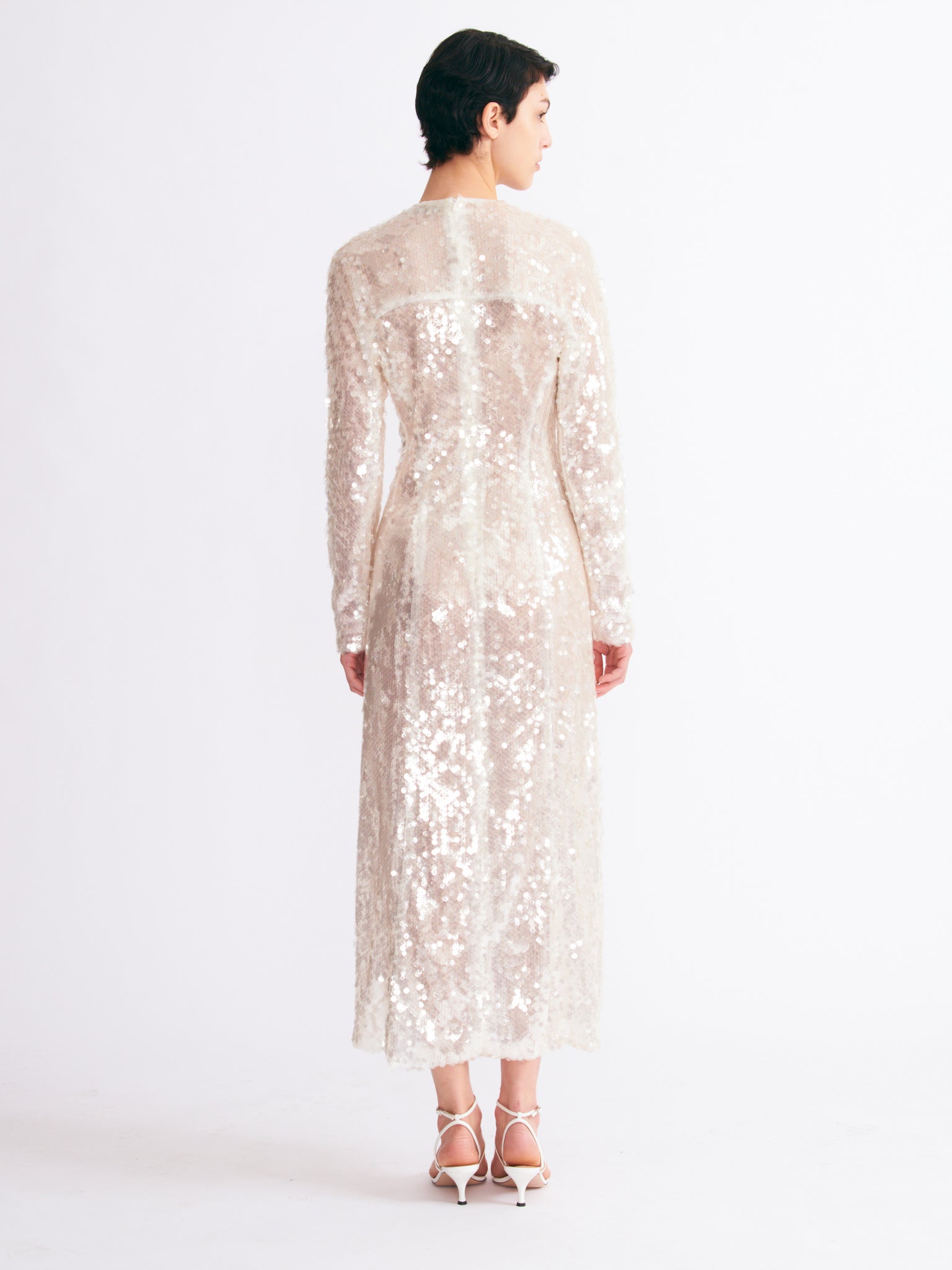Amiria Clear Sequin Dress | Emilia Wickstead