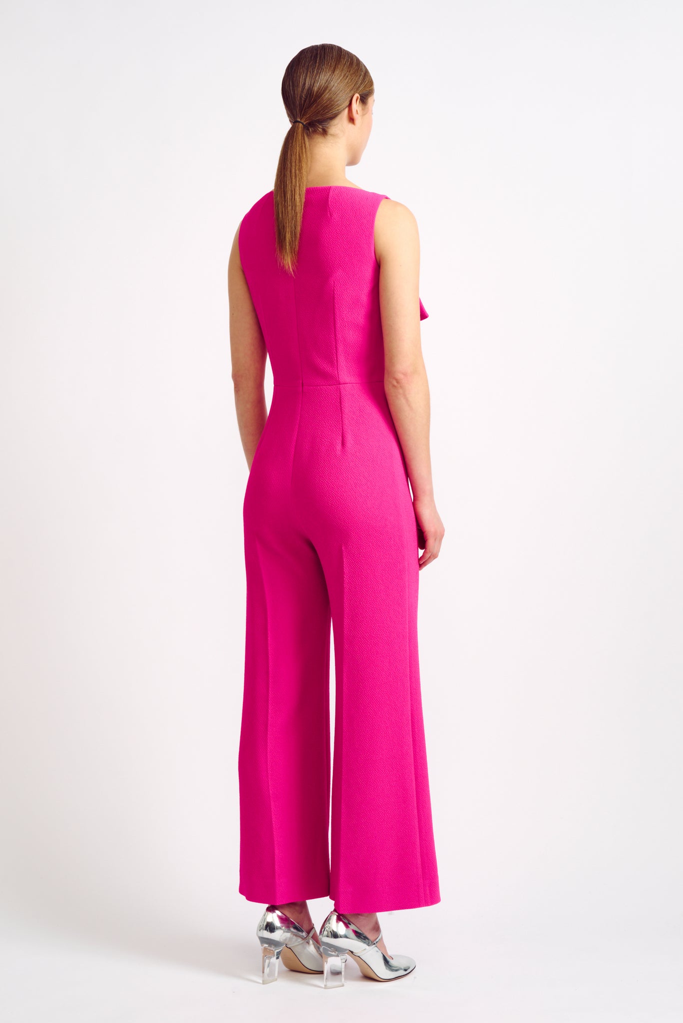 Antica Hot Pink Tailored Jumpsuit | Emilia WIckstead