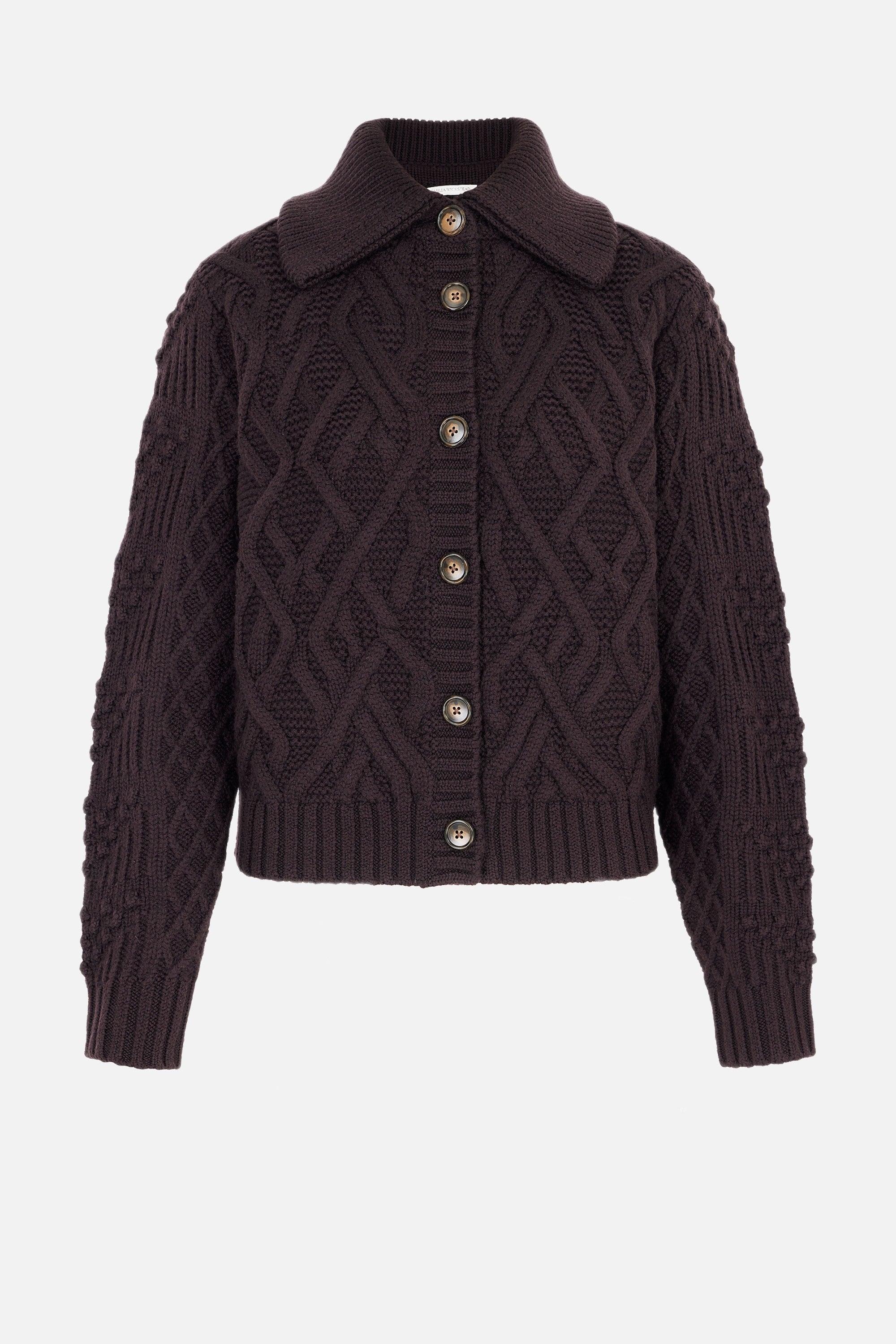 Barney Cardigan in Chocolate Brown Cashfeel Melange