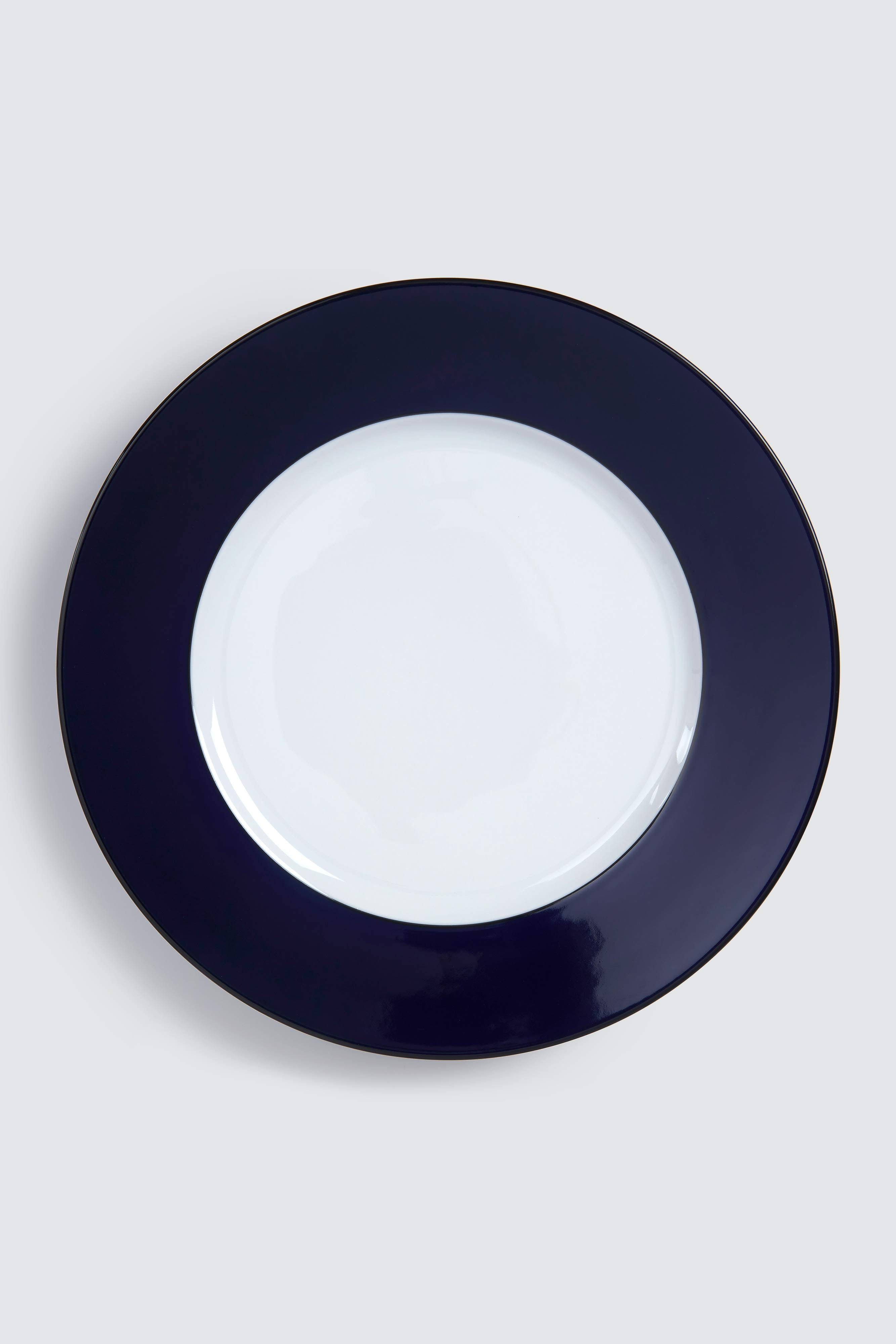 Naples Dinner Plate Navy Solid