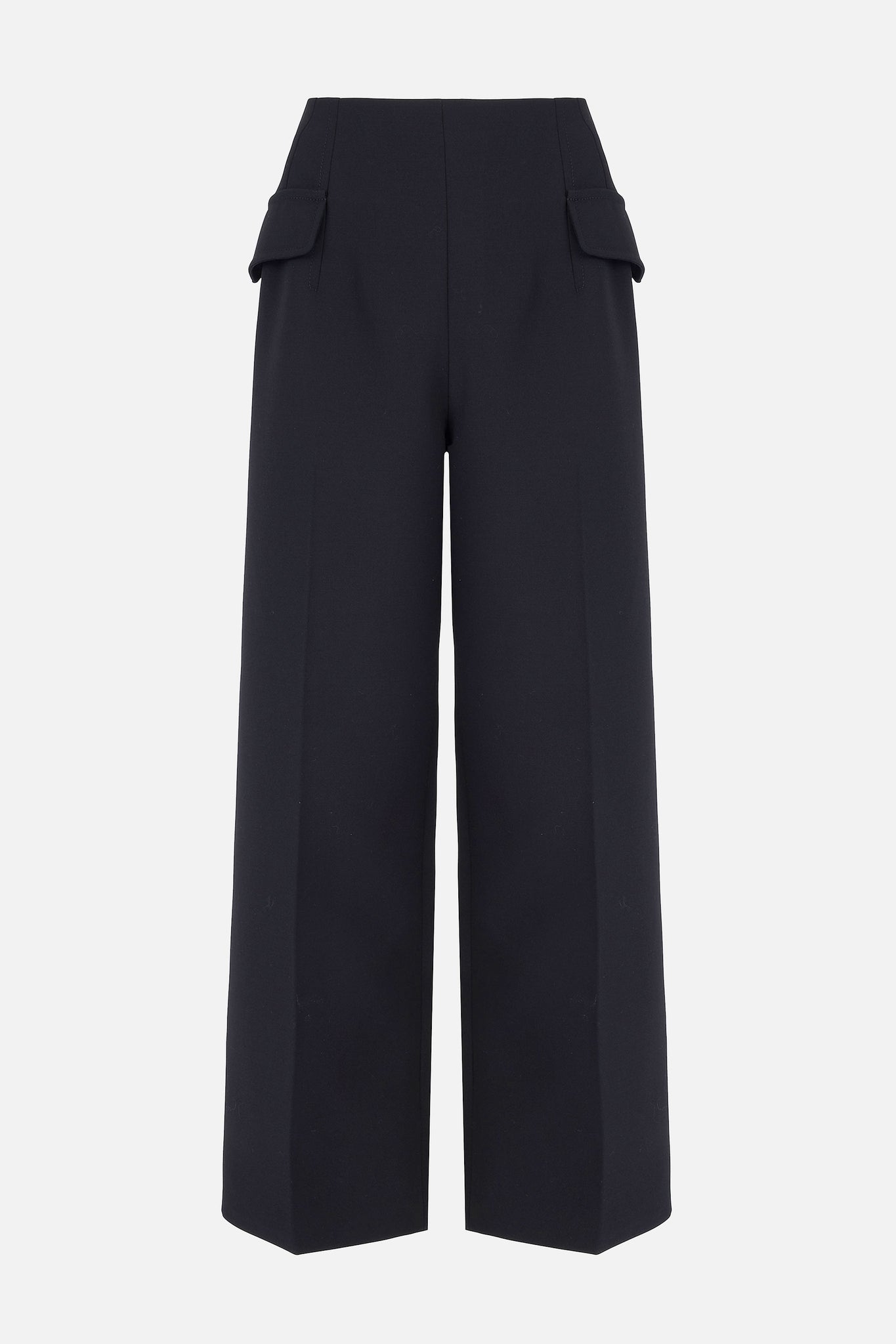 Eimear Trousers In Black Birdseye Suiting - Emilia Wickstead