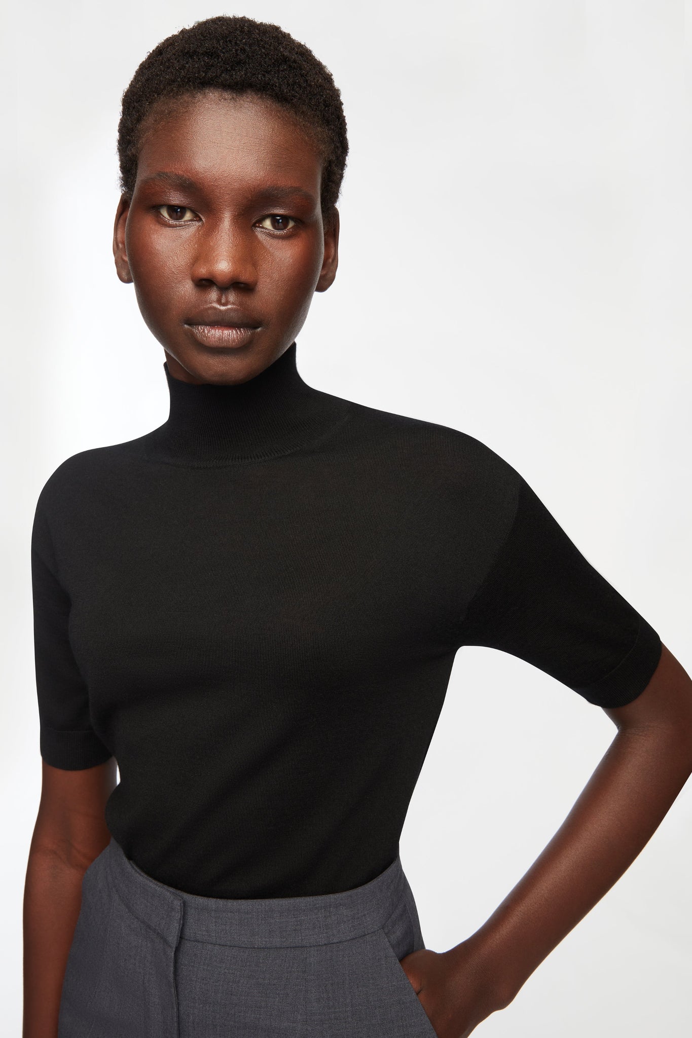 Laurie Knit Top in Black