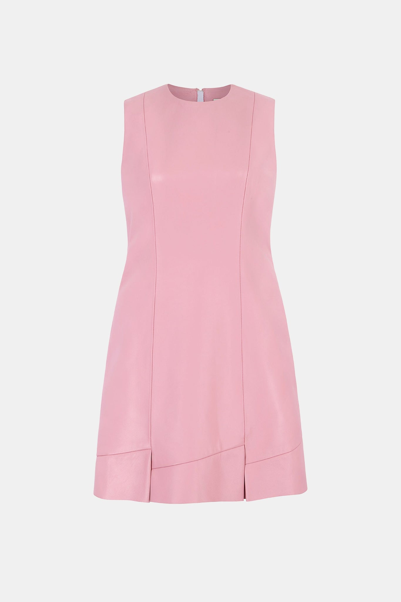 Cannie Dress In Rose Pink Leather | Emilia Wickstead