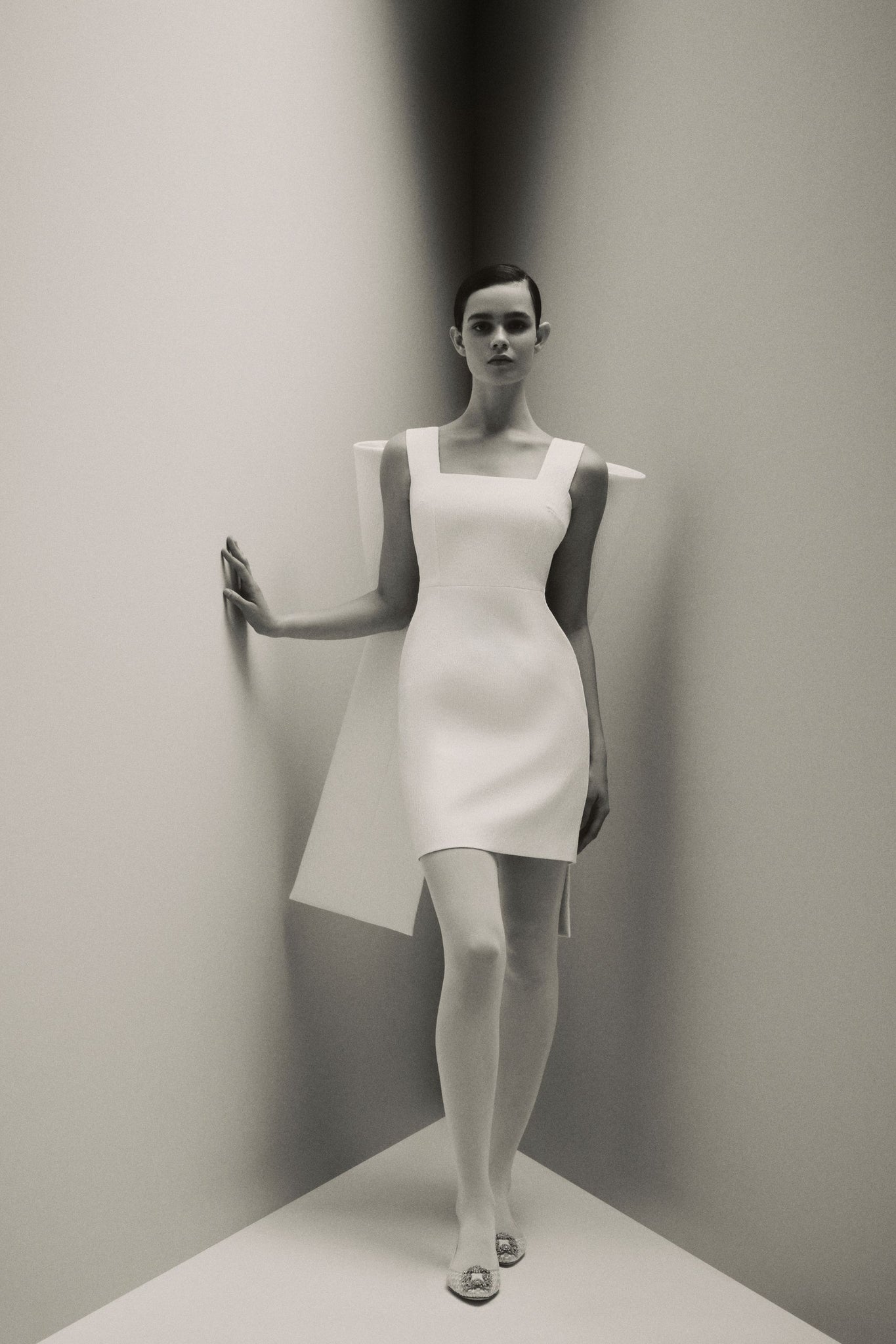 Drusilla Bow Back Mini Bridal Dress in Ivory Textured Cloque
Success | Emilia Wickstead