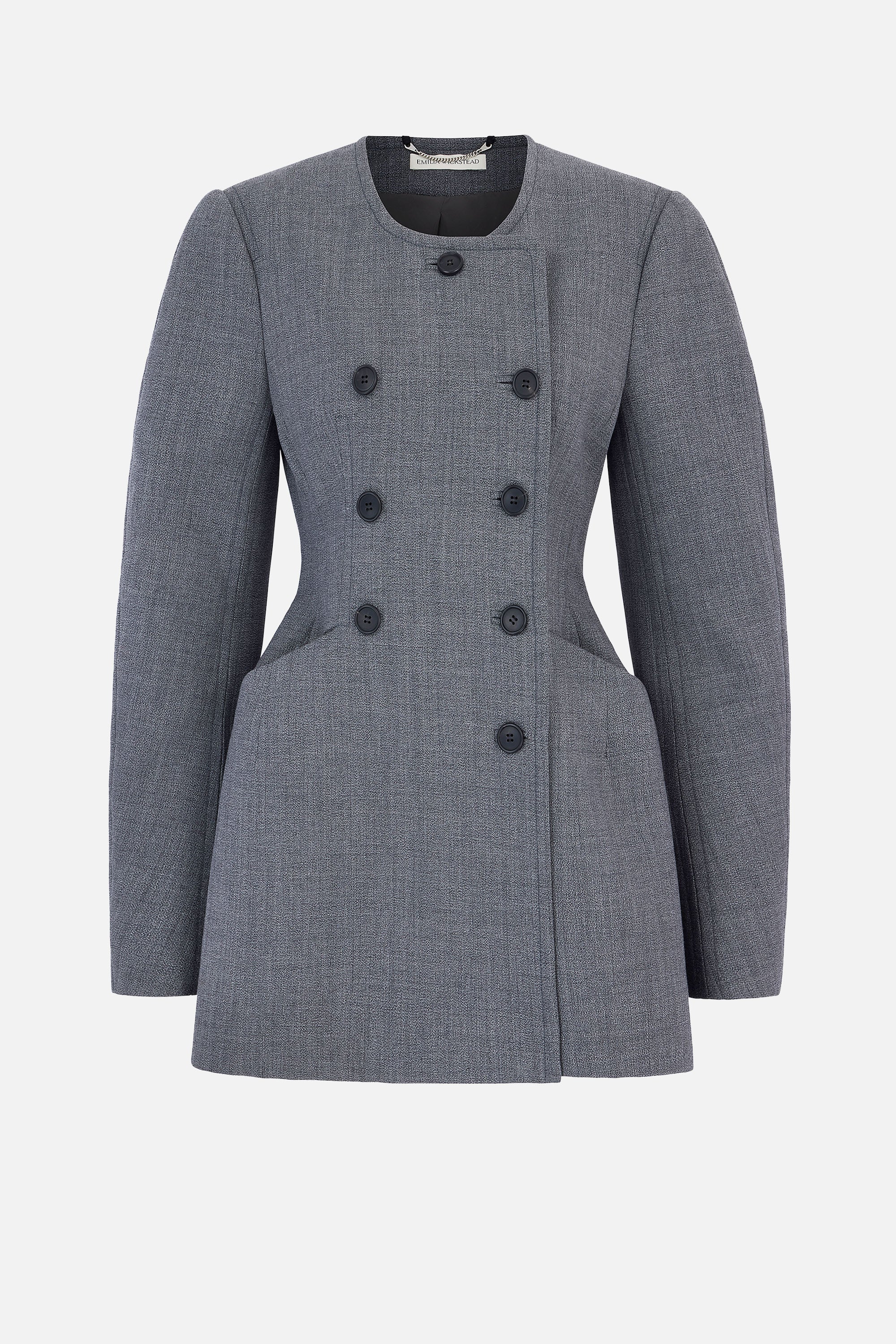 Dalva Jacket In Steel Grey Garden Wool
