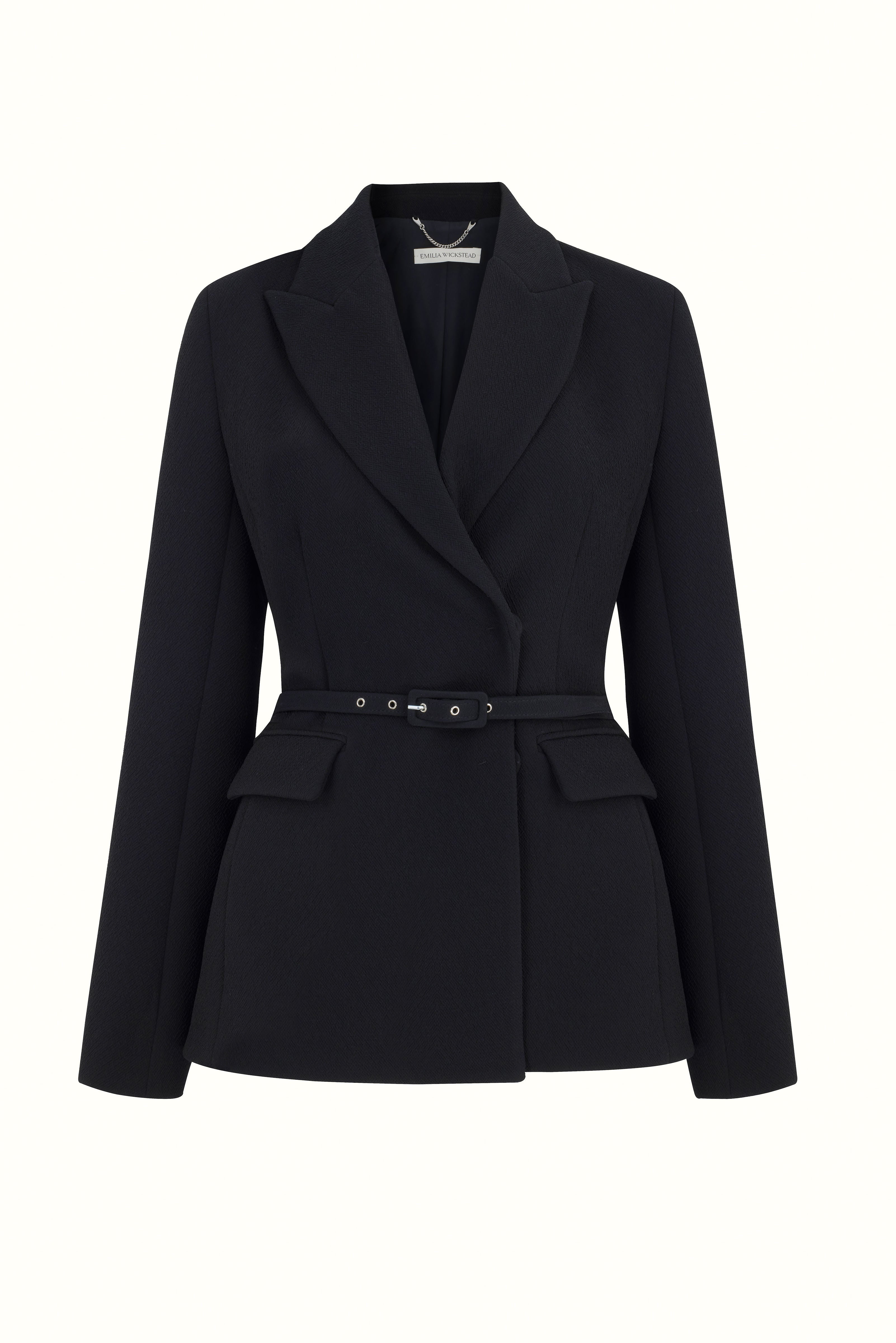 Dafneally Jacket Black Detail Solid