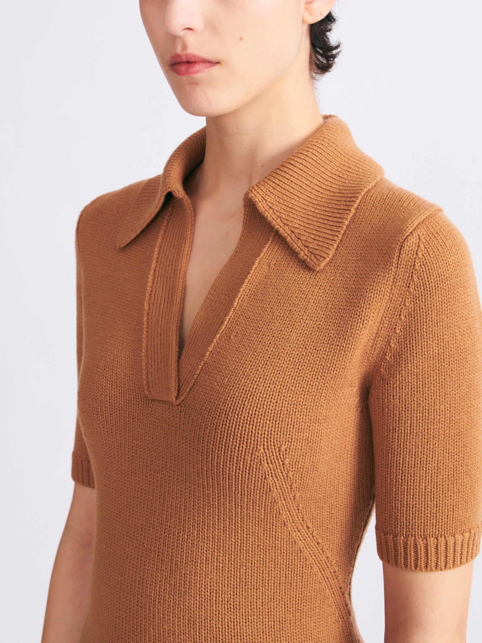 Dory Tan Knitted Top | Emilia Wickstead