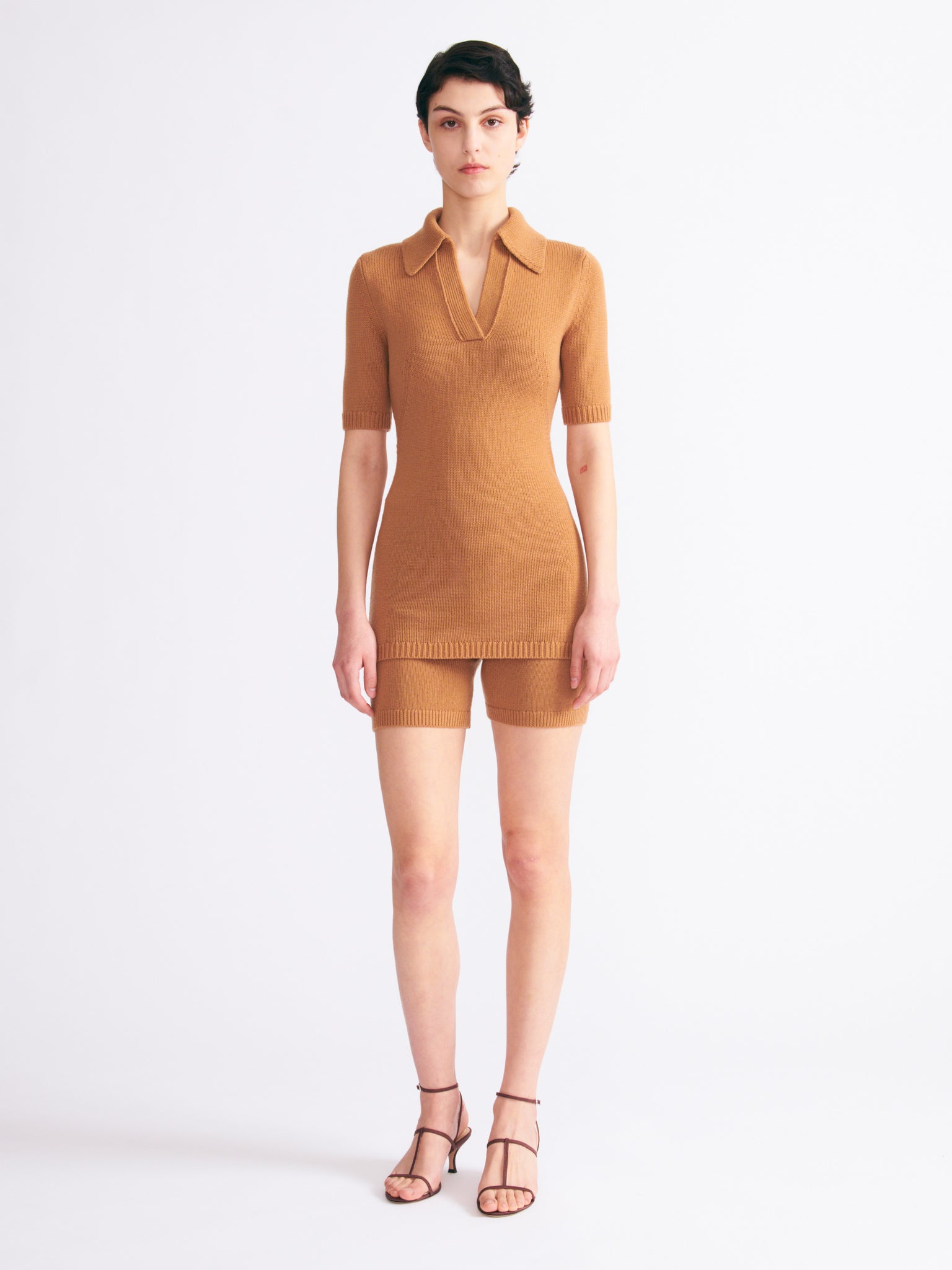 Dory Tan Knitted Top | Emilia Wickstead