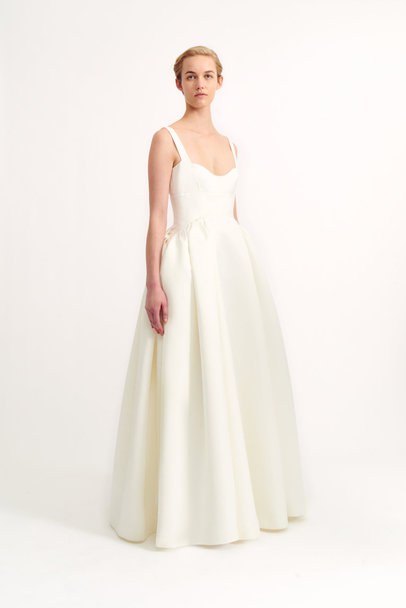 Diamond Bridal Dress in Ivory Genzianella front